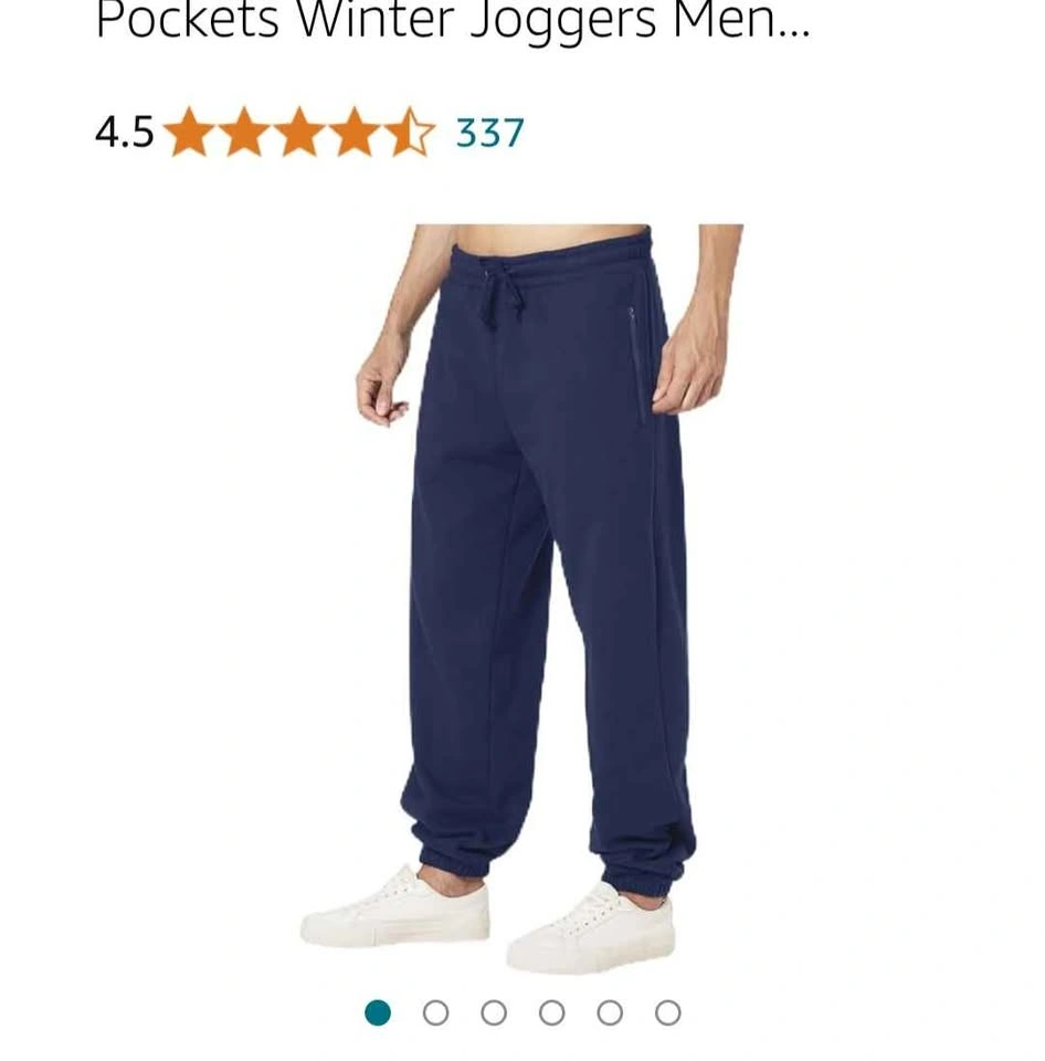 Men Fleece-lined Sweatpants - photo 3