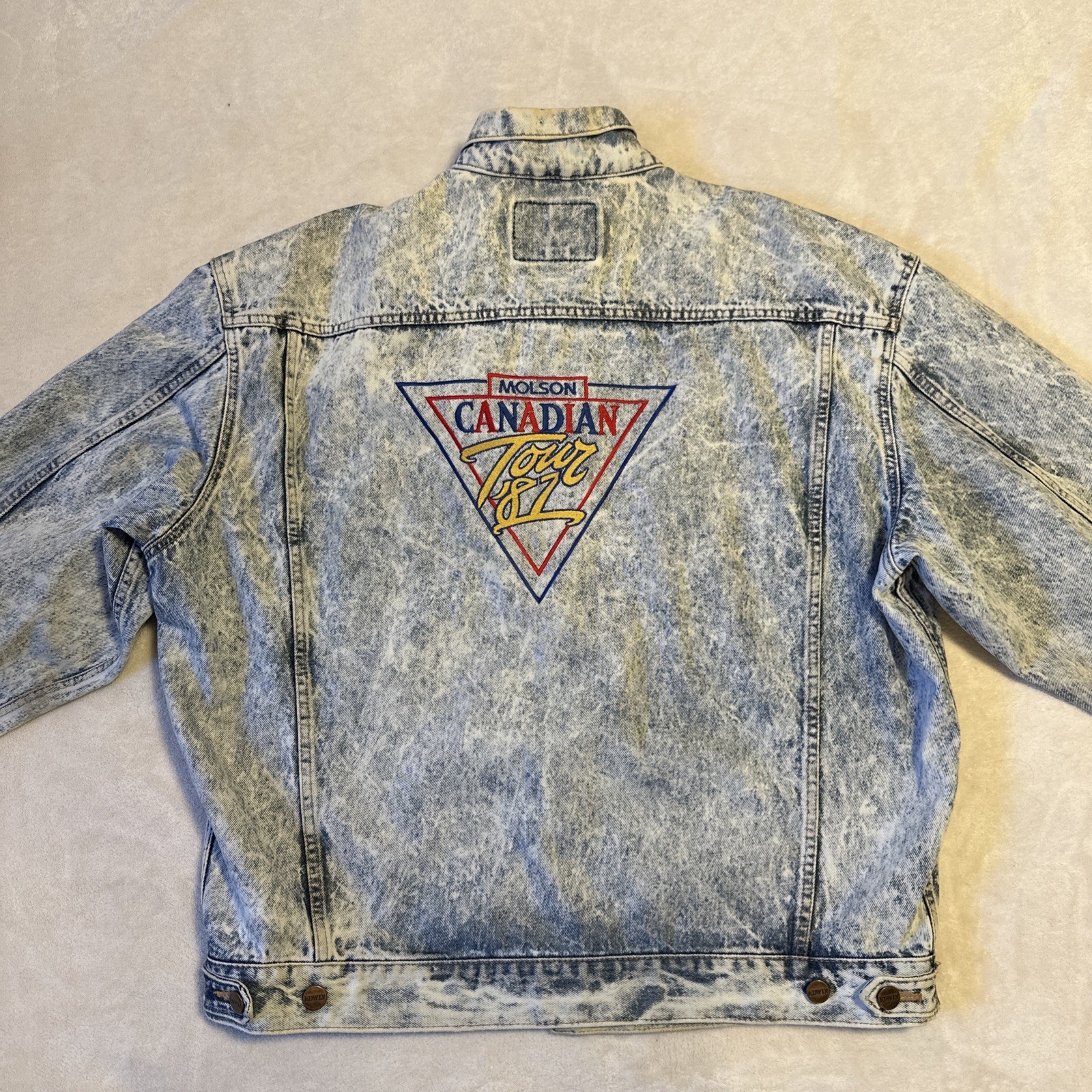 Vintage 80s EDWIN Molson Canadian Tour Jacket XL