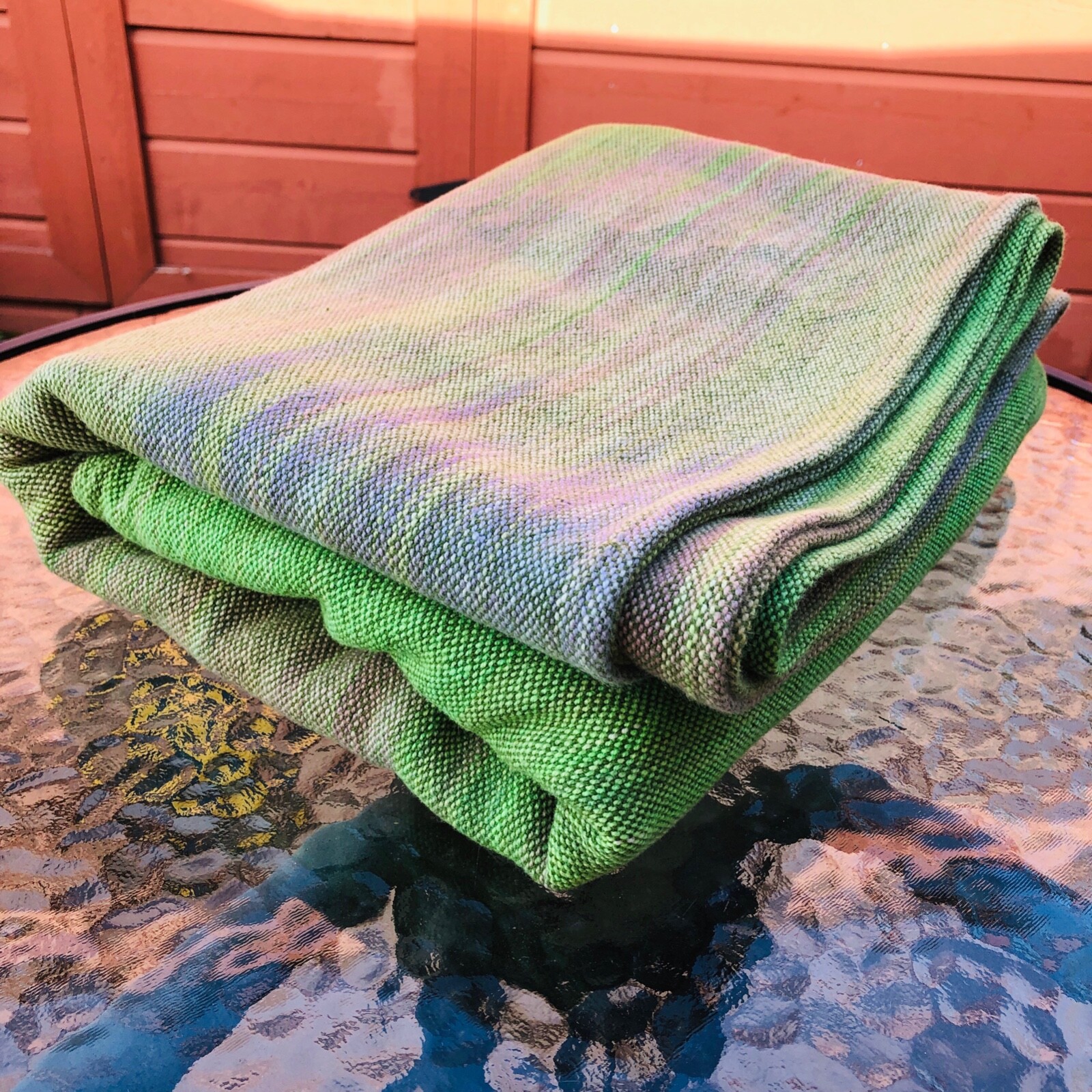 Clementine Baby Wrap "Wild Geese" Handwoven Carrier Green 3.8m S - photo 2