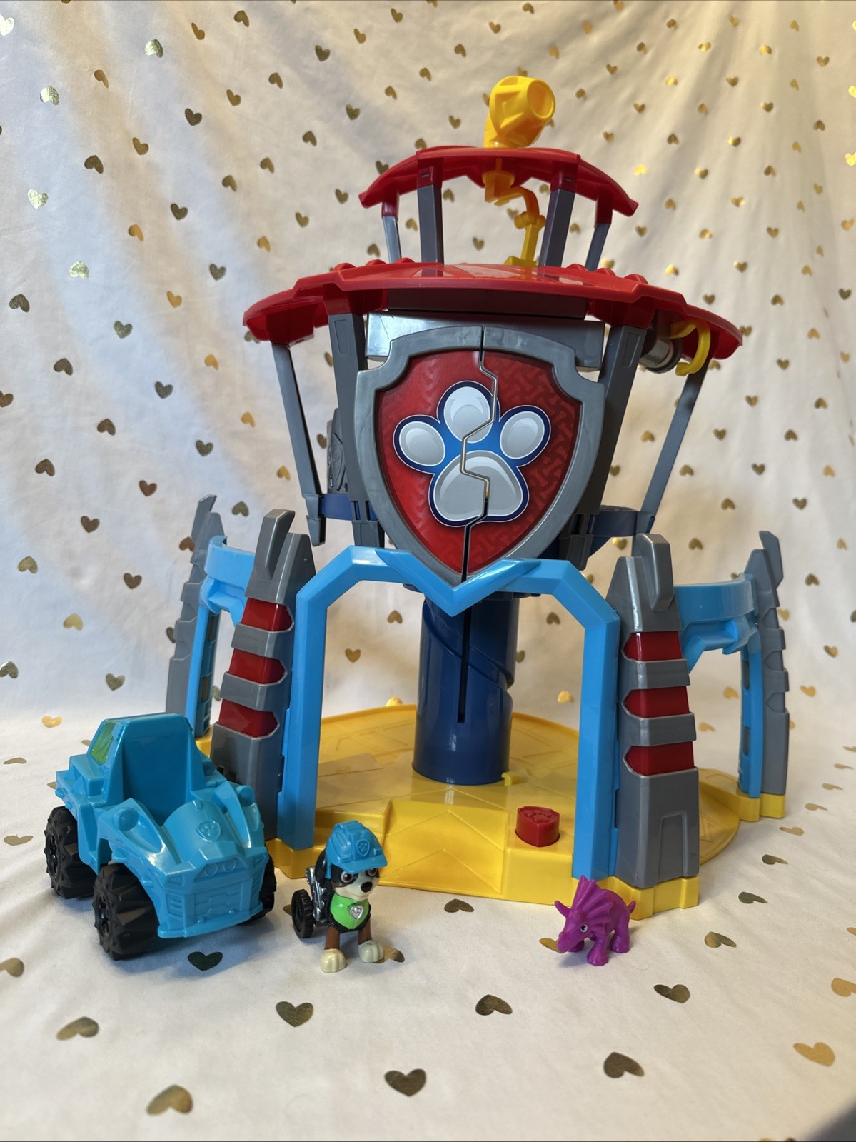Paw Patrol Dino Rescue Headquarters Playset Lookout Tower Rex Pu