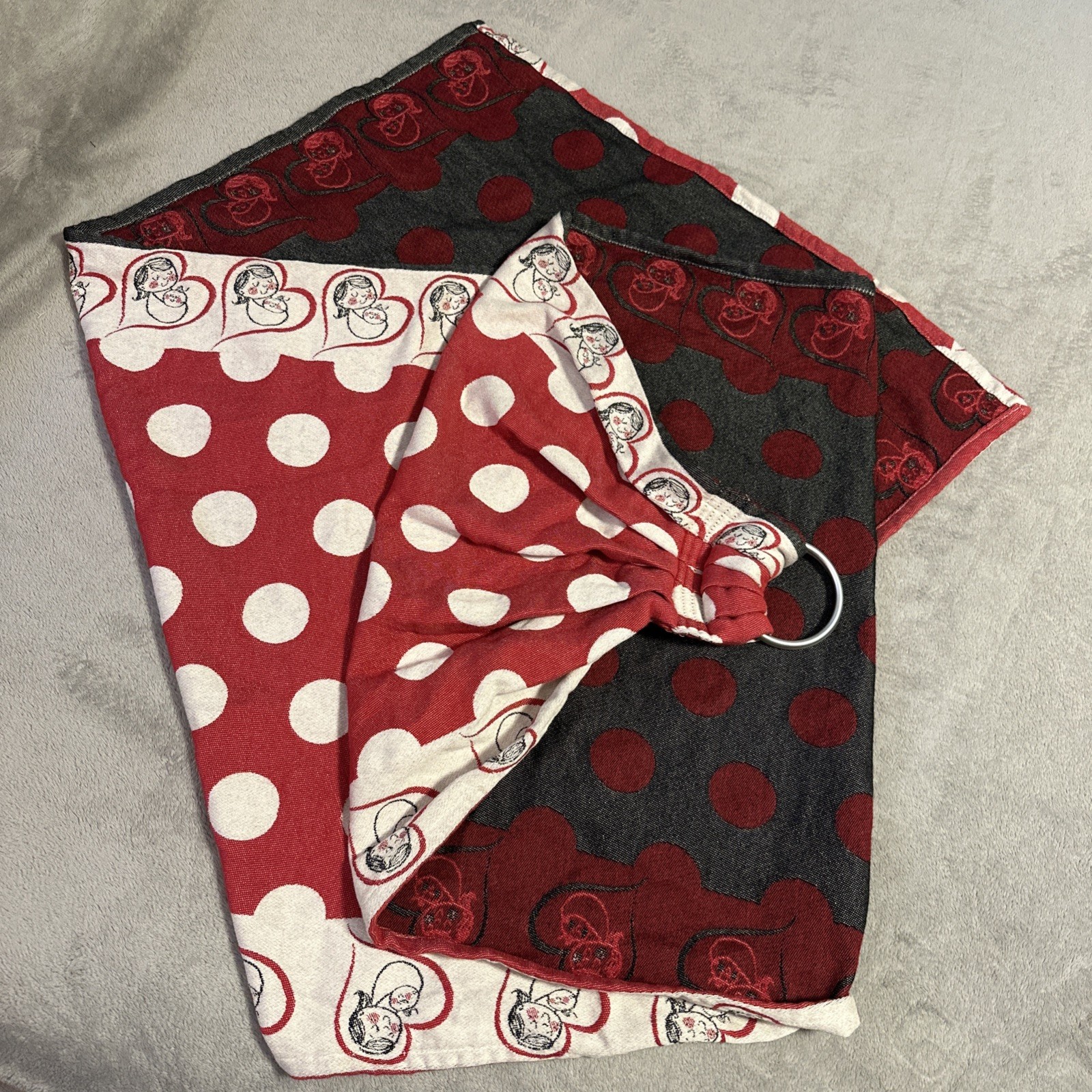 Natibaby Woven Wrap Baby Carrier Ring Sling 80" Love Parenting