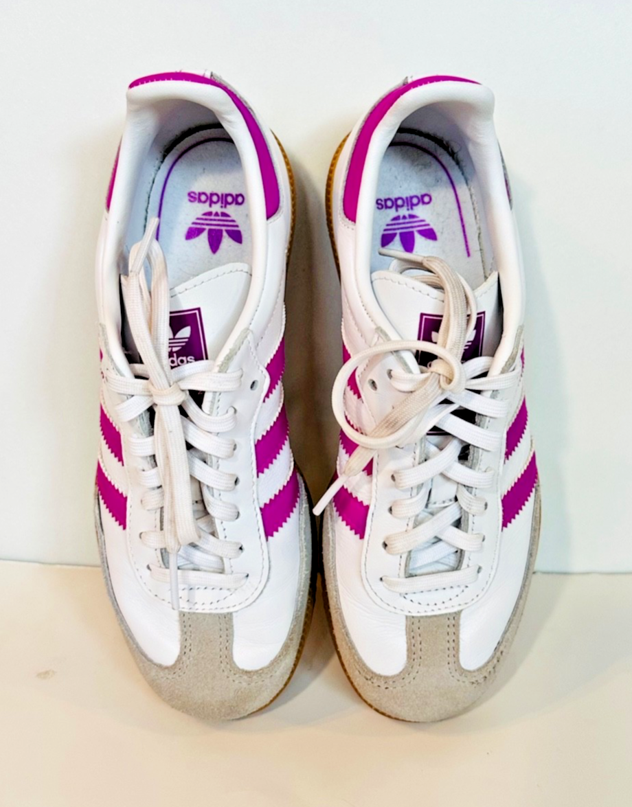 Adidas Samba OG Purple Burst Girls Size 2 / Women's Size 4 Shoes - photo 2