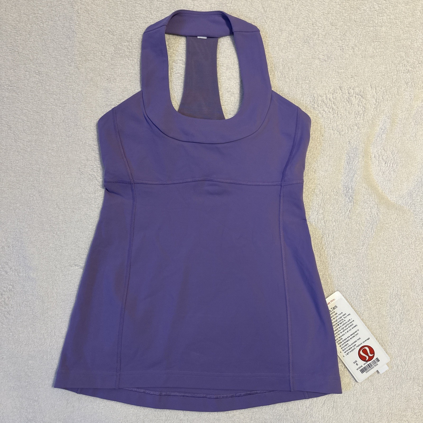 Lululemon Scoop Neck Tank Top 6 Purple Winter Orchid NWT