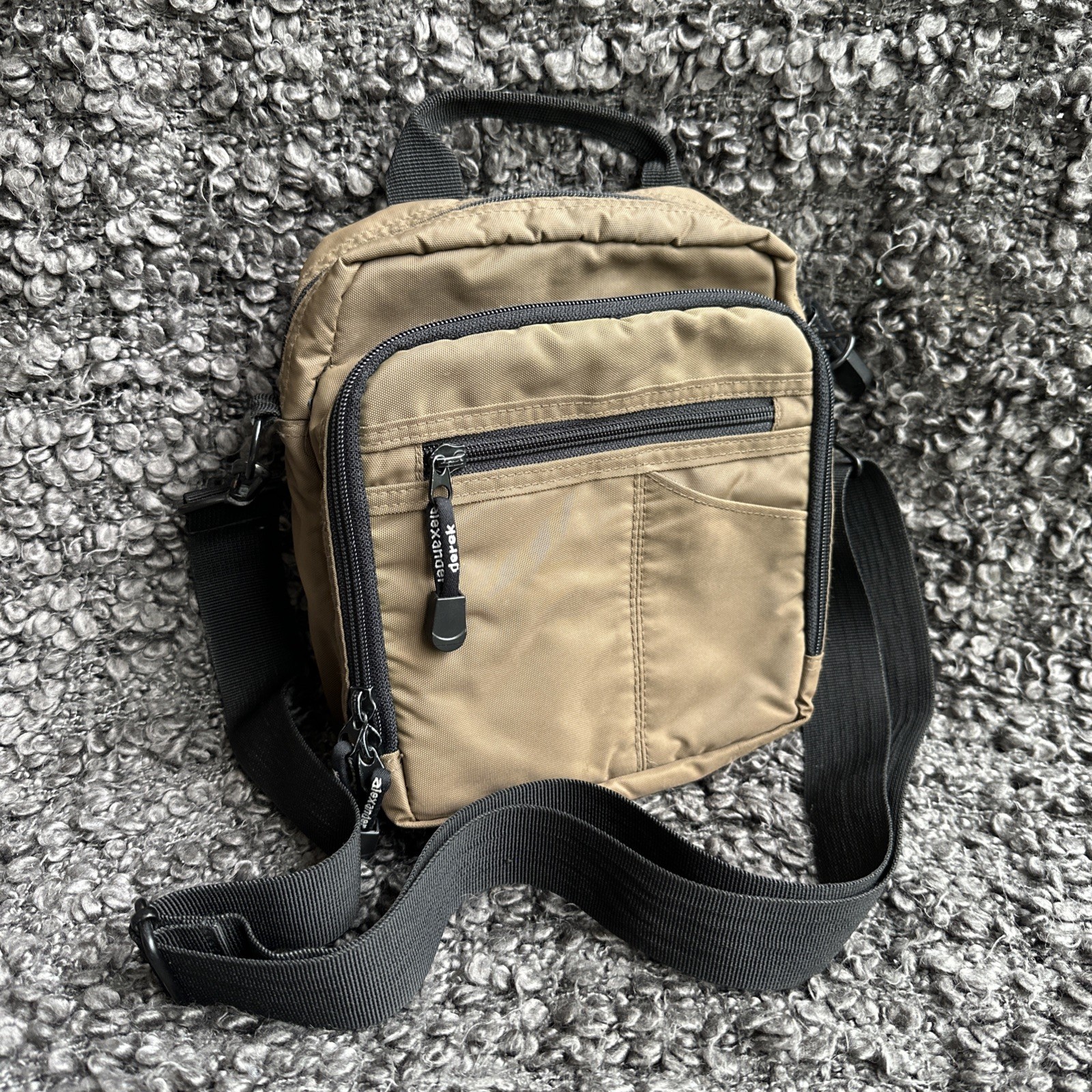 Derek Alexander Gorpcore Nylon Crossbody Bag - Khaki Brown