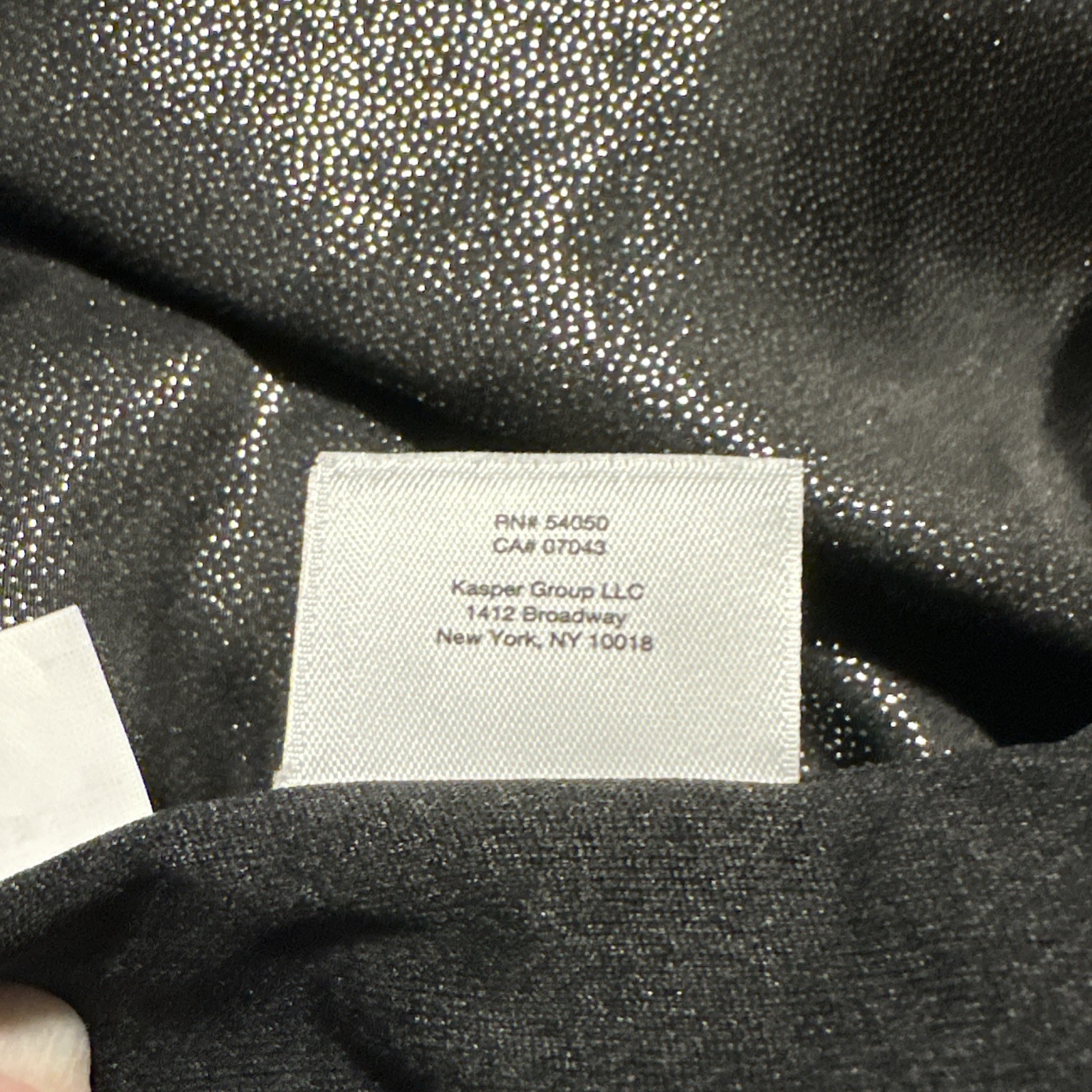 Nine West Women's Metallic Blouse Top - Size XL - Black Gunmetal - photo 5