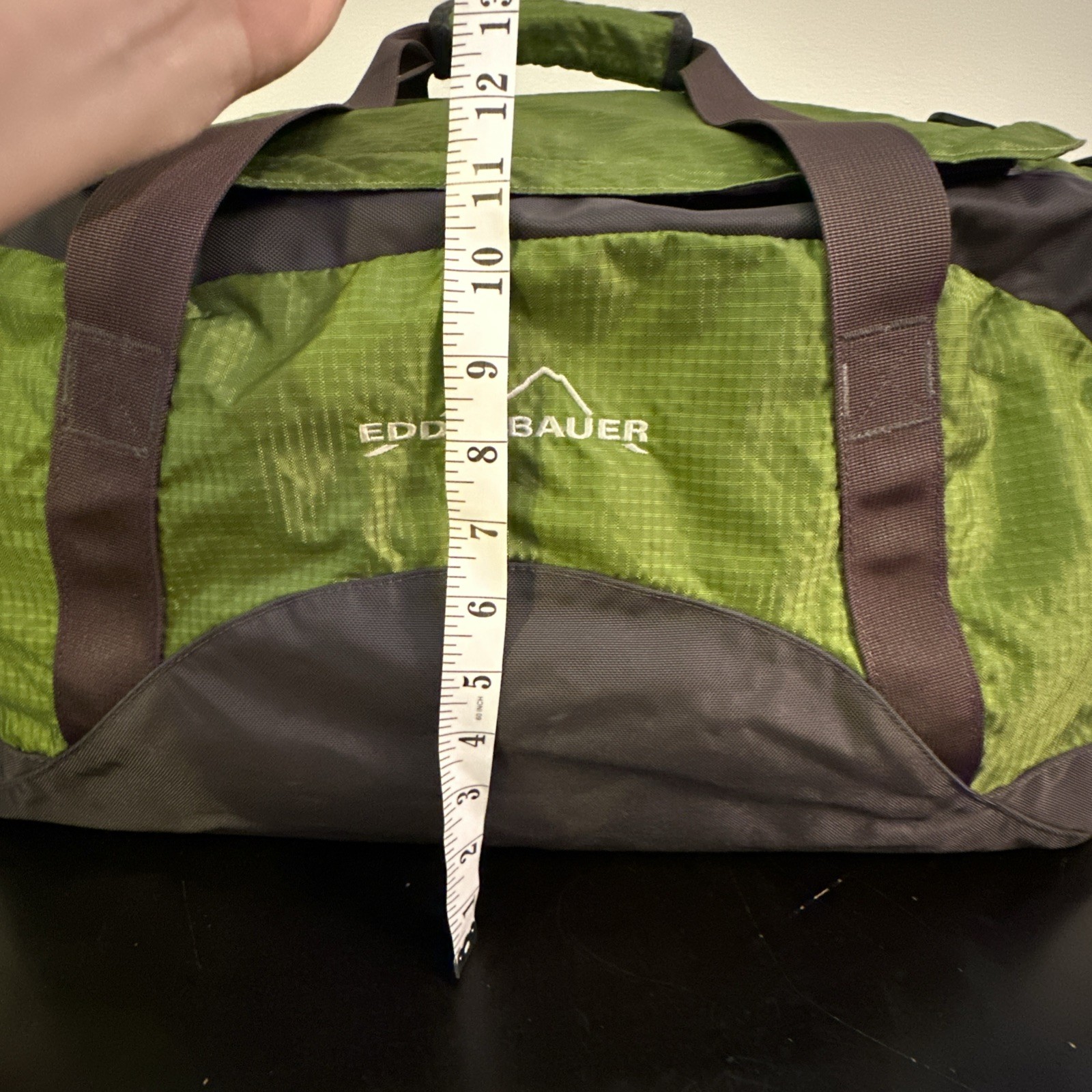 Eddie Bauer Duffle Bag Green Gray Expedition 24 Ripstop Nylon We - photo 3