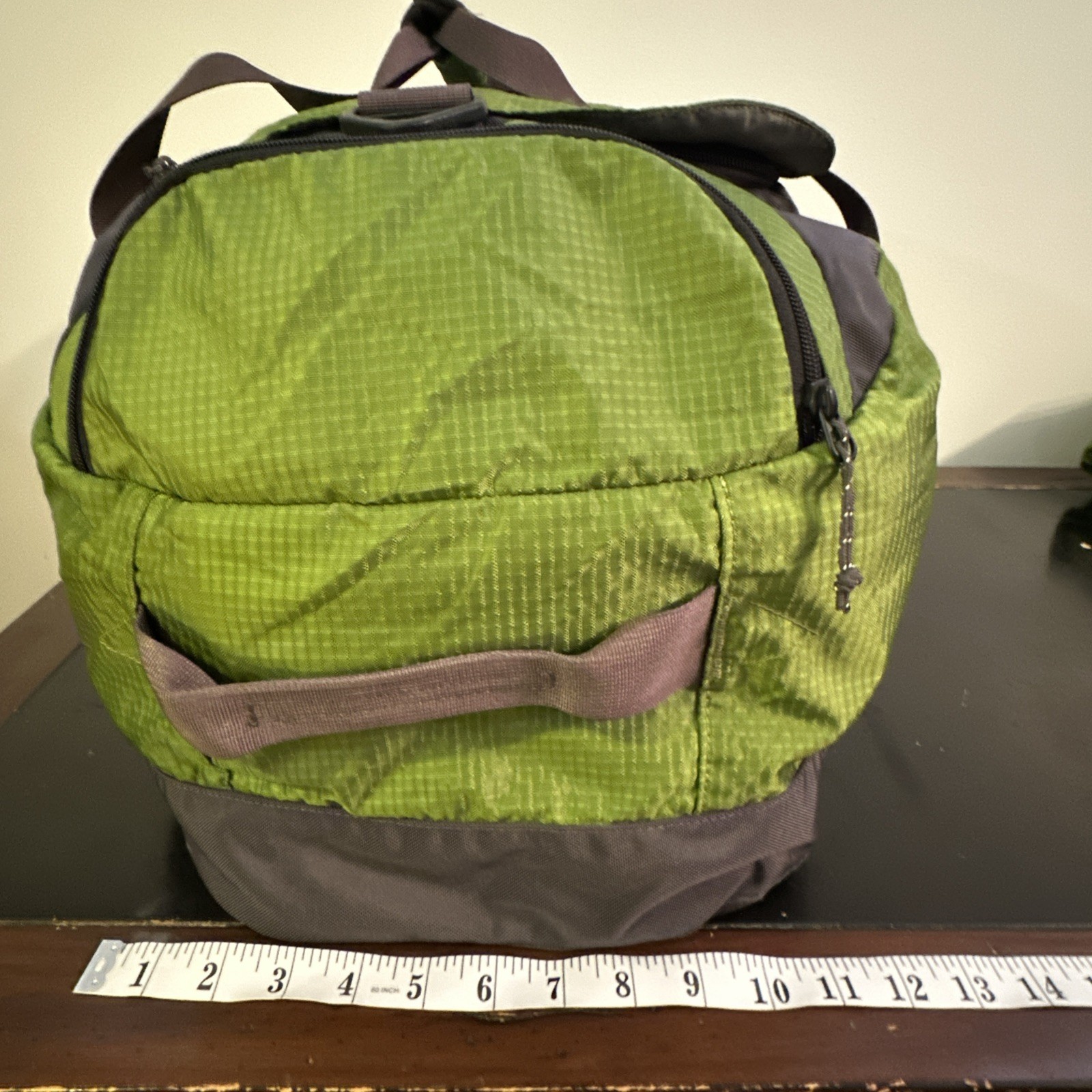 Eddie Bauer Duffle Bag Green Gray Expedition 24 Ripstop Nylon We - photo 4
