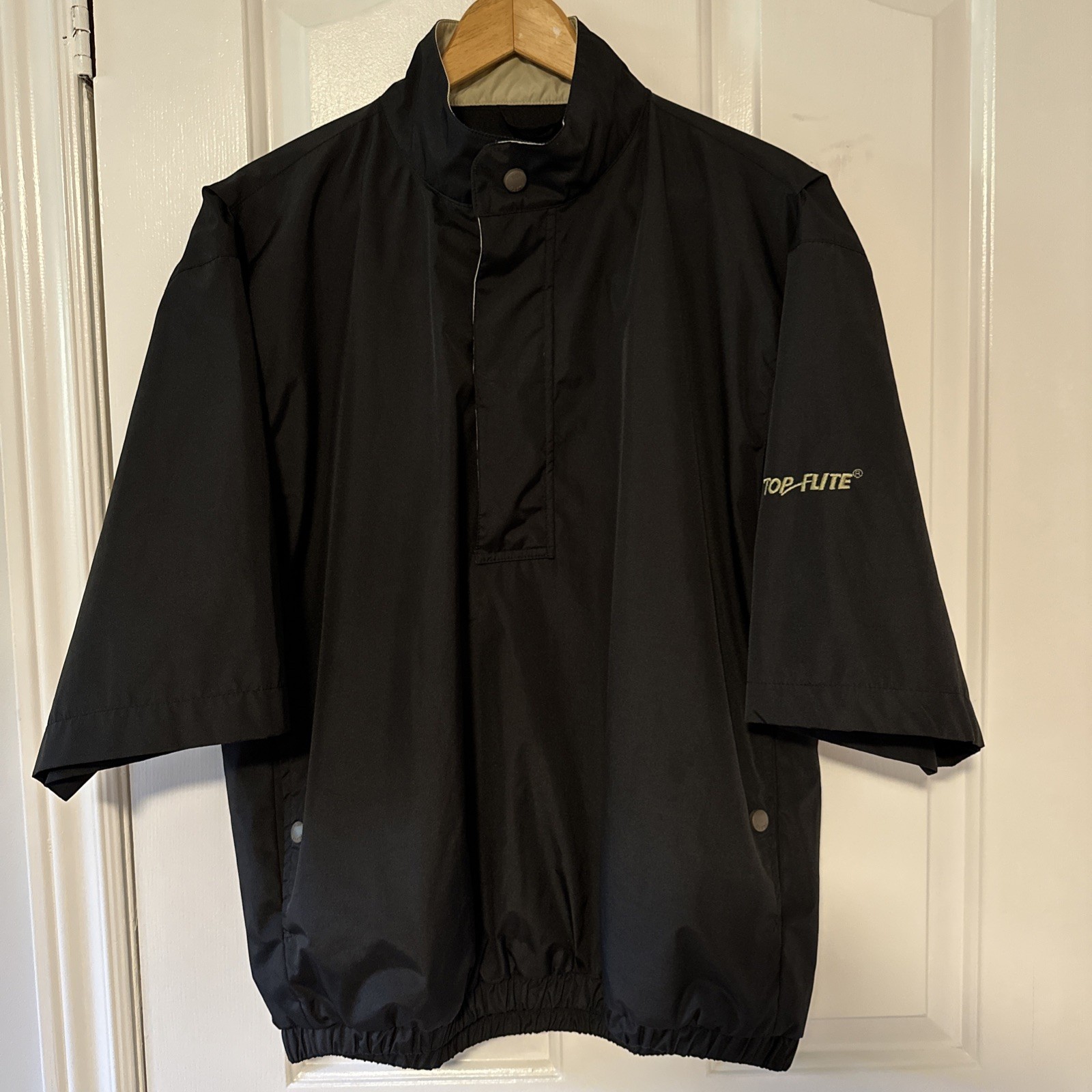 Short-Sleeve Golf Jacket Top Flite Men's Medium Lined Rain Coat