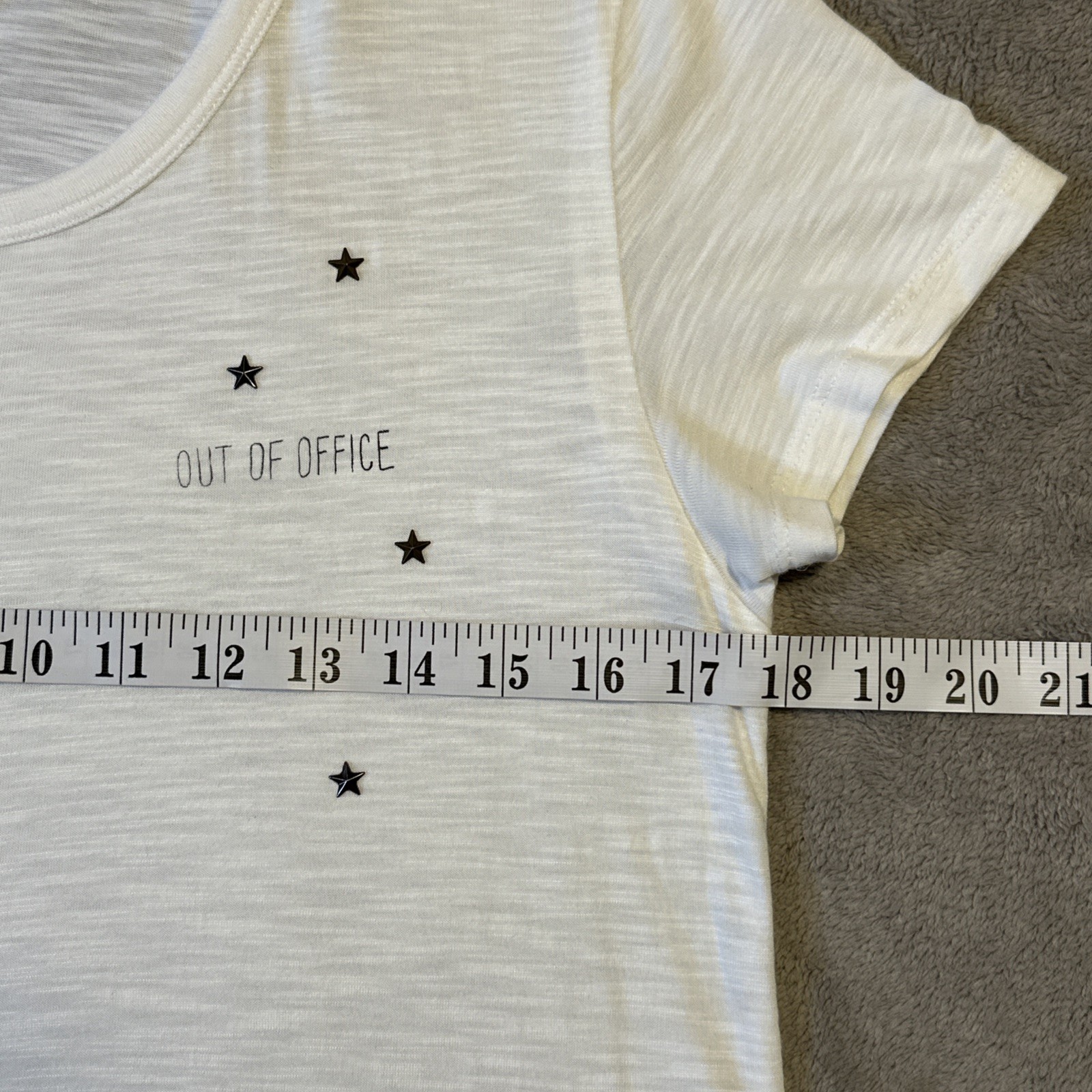 CHRLDR Stellar Perfect Tee - Out Of Office - Women's Small - Whi - photo 3