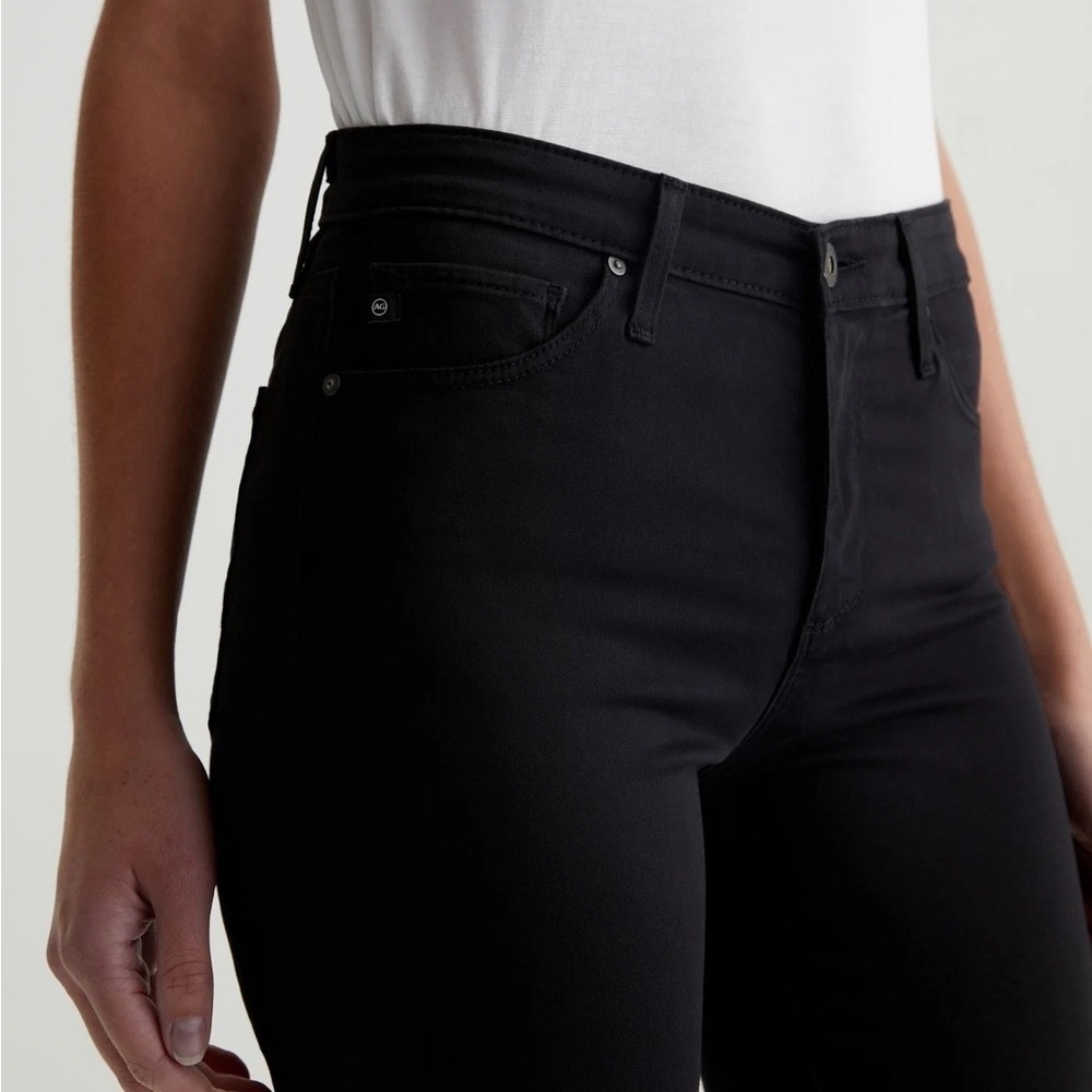 AG The Prima Mid-Rise Cigarette Jeans Black Size 25 - photo 4