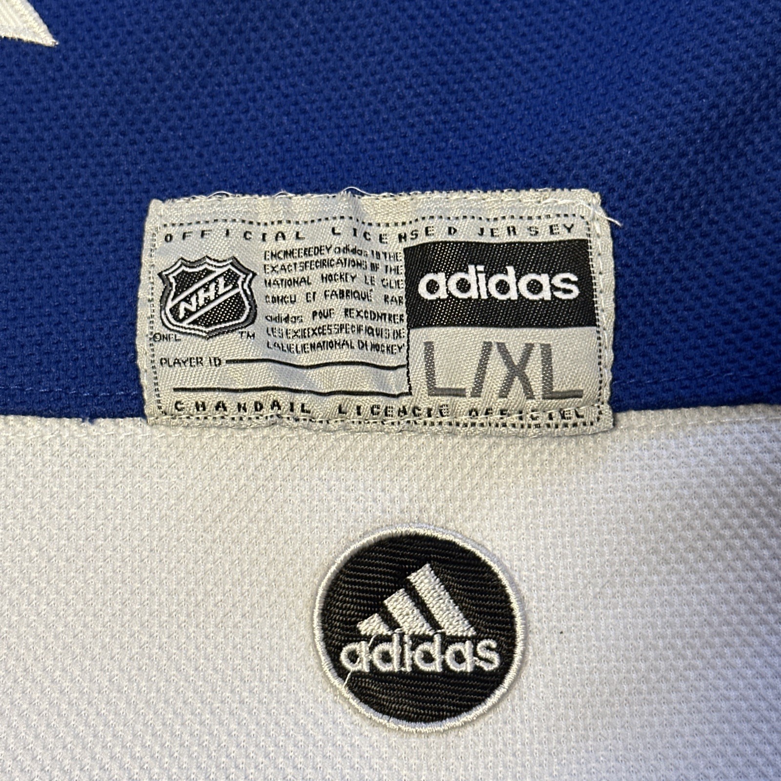 Youth Toronto Maple Leafs Blue Home Jersey Size L/XL Marner Adid - photo 2