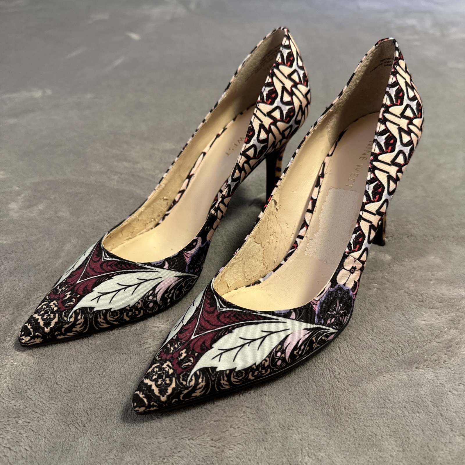 Nine West Size 7.5 M Floral Stiletto Heels - photo 2