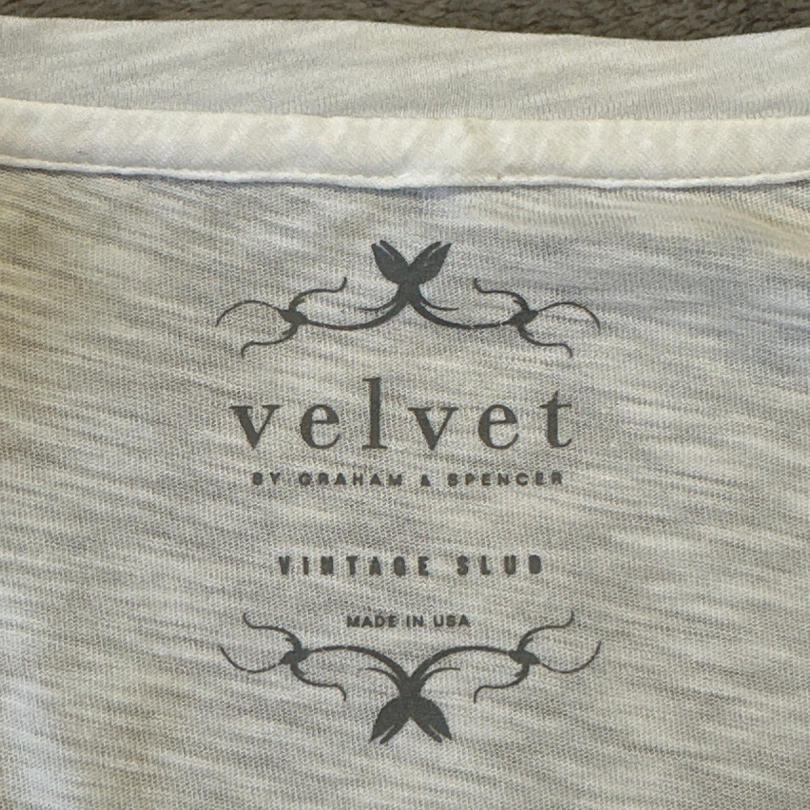 Velvet Graham & Spencer White Slub Cotton Top S Flutter Sleeve - photo 5