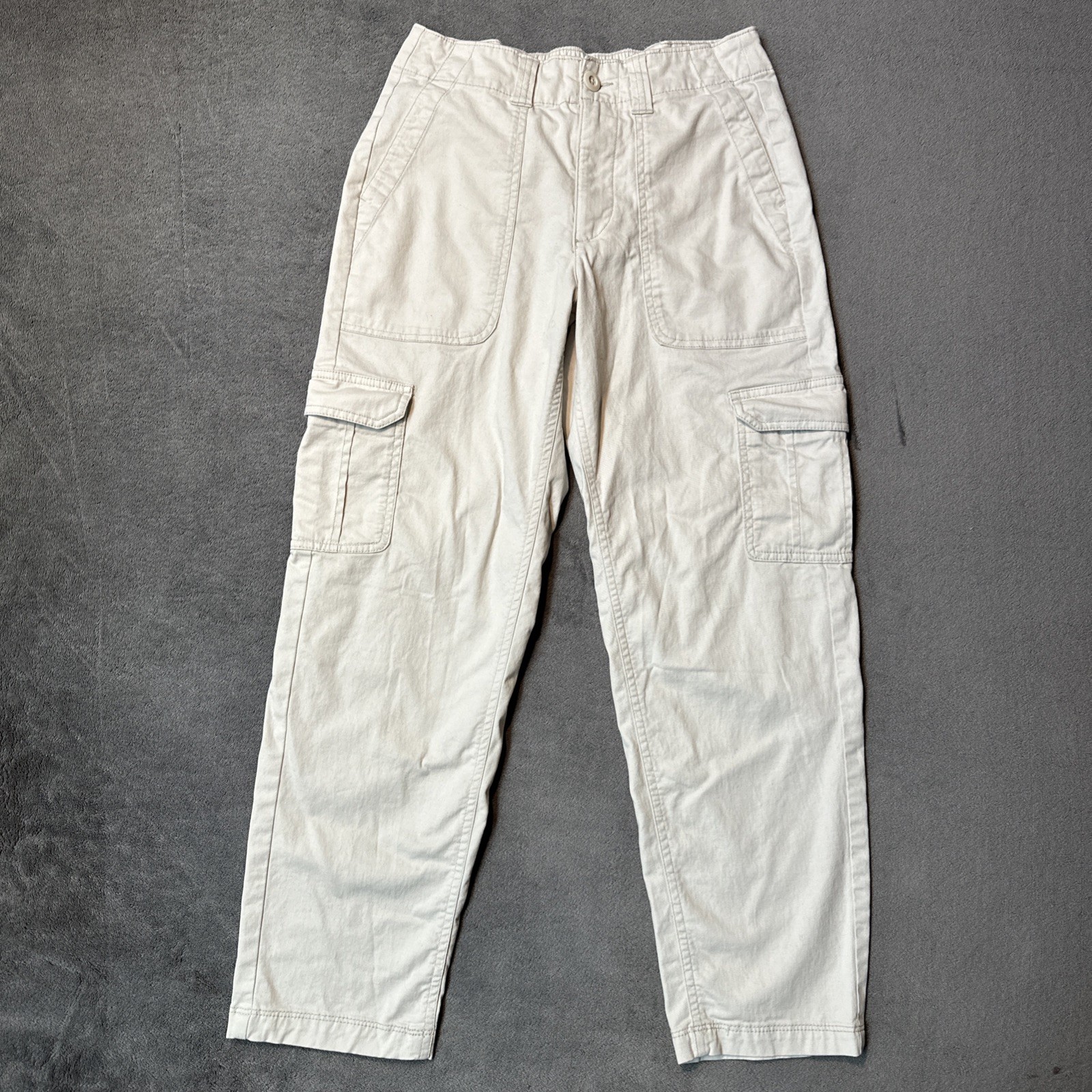 Old Navy High-Rise Chino Cargo Pants Women's XS Khaki