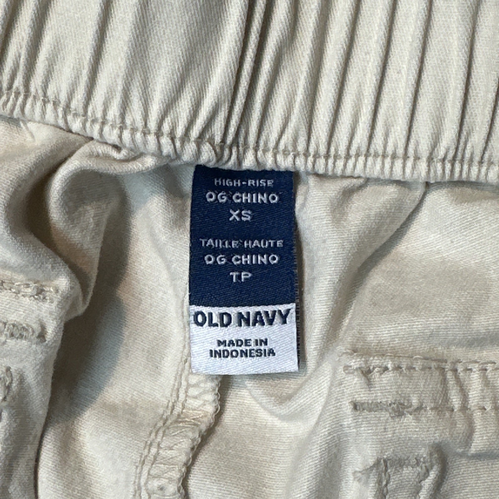 Old Navy High-Rise Chino Cargo Pants Women's XS Khaki - photo 4