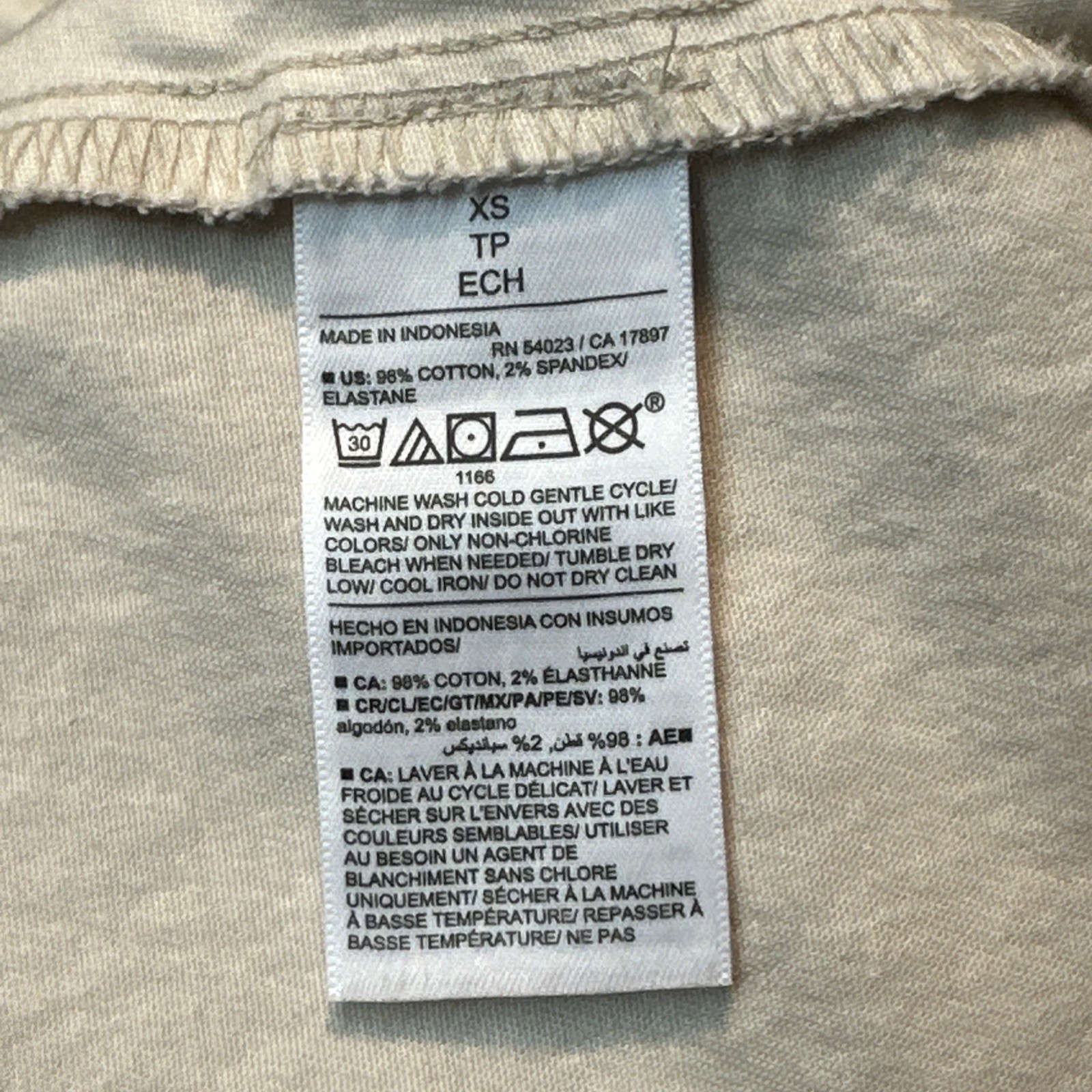 Old Navy High-Rise Chino Cargo Pants Women's XS Khaki - photo 5