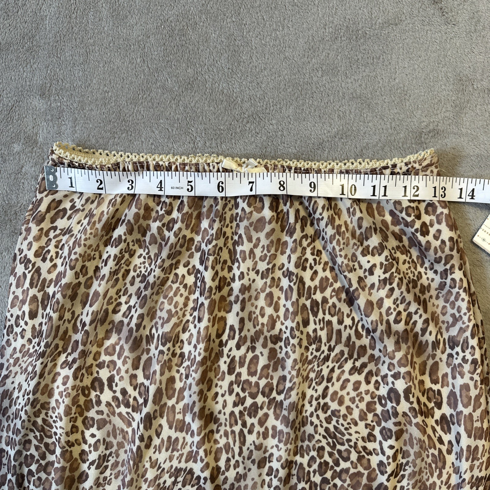 Wild Skye Mesh Maxi Leopard Print Skirt M NWT Y2K - photo 3