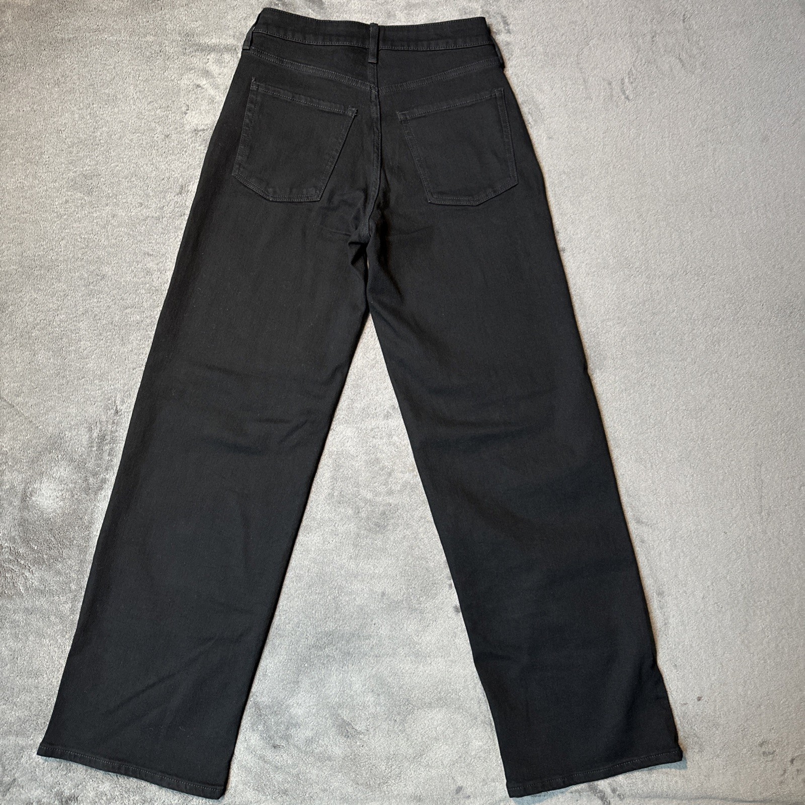 Old Navy High Rise Wide Leg Black Jeans Size 2 - photo 2