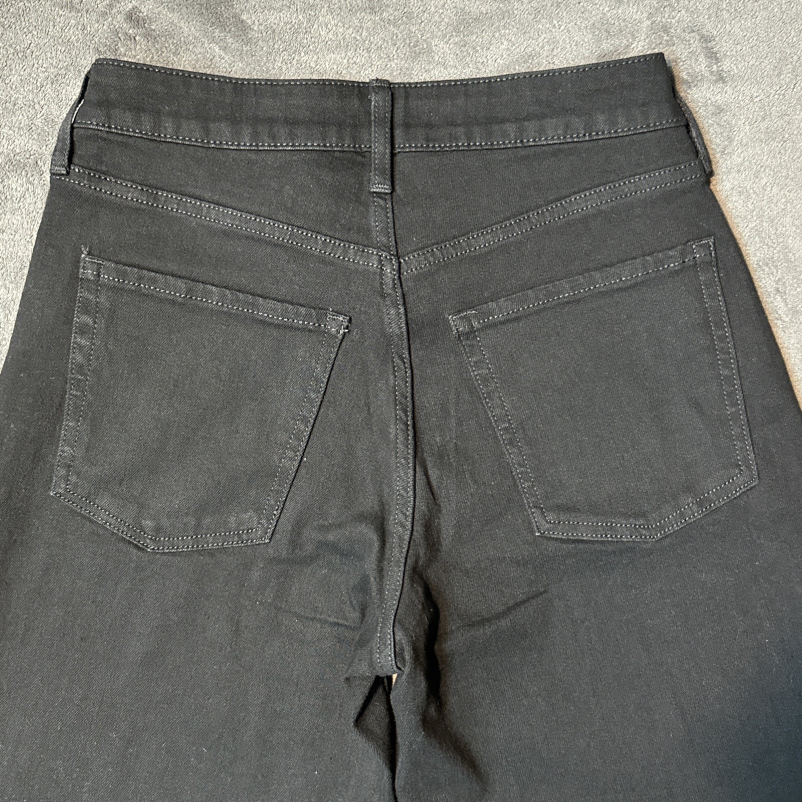 Old Navy High Rise Wide Leg Black Jeans Size 2 - photo 3