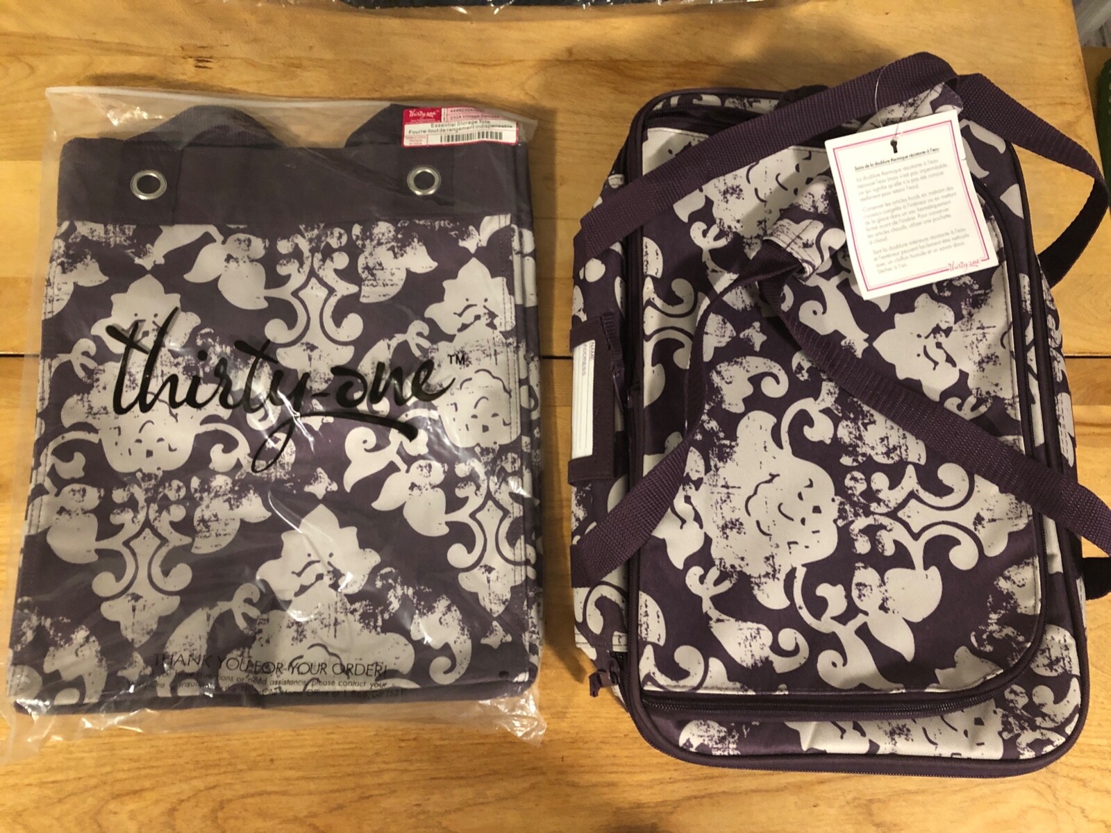 Thirty One Double Casserole Carrier Party Set Vintage Damask - photo 2