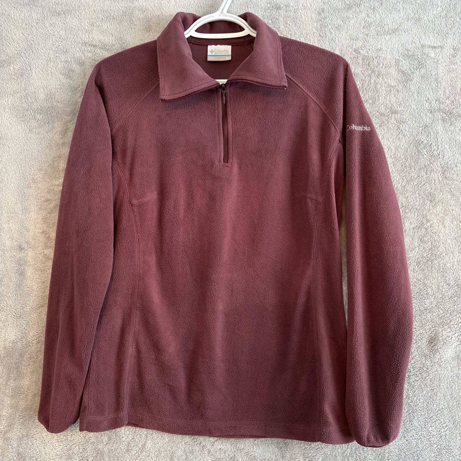 Columbia Women's Glacial IV Half-Zip Fleece Pullover XL Mauve