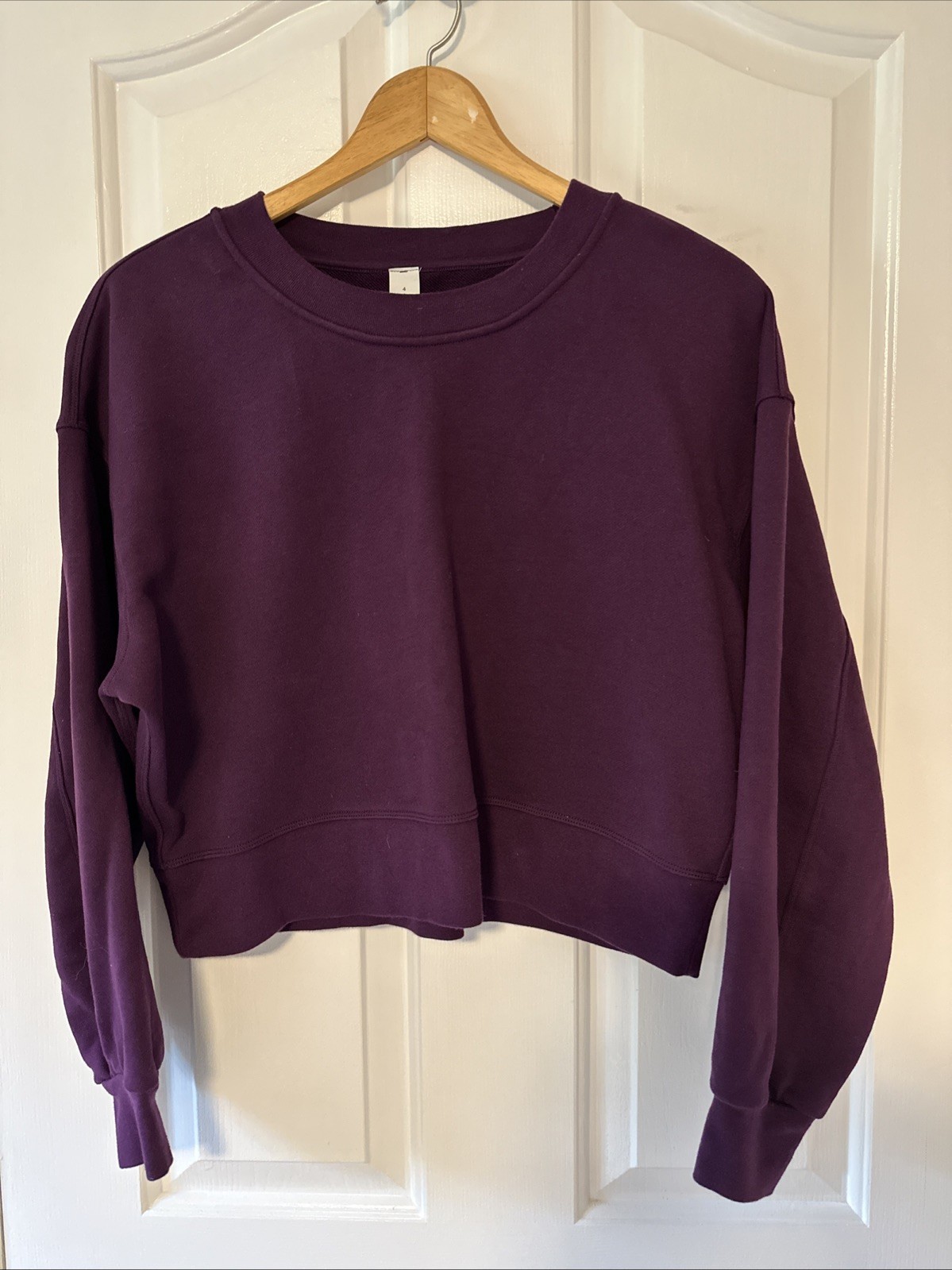 Lululemon Perfectly Oversized Cropped Crew Size 4
