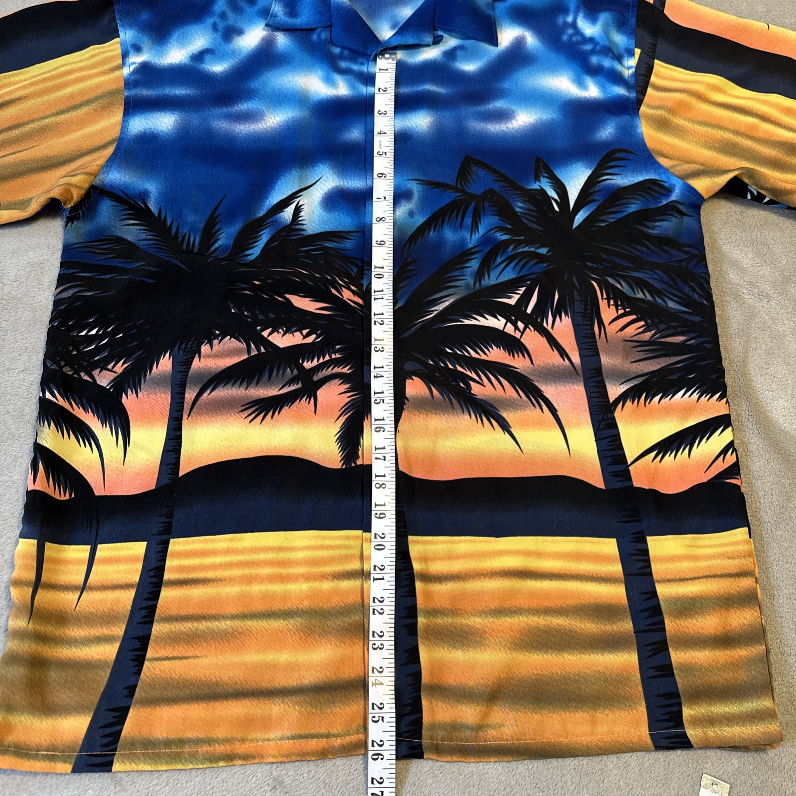 Maui Maui Hawaiian Shirt Large Tropical Sunset Vacation Retro Lu - photo 3