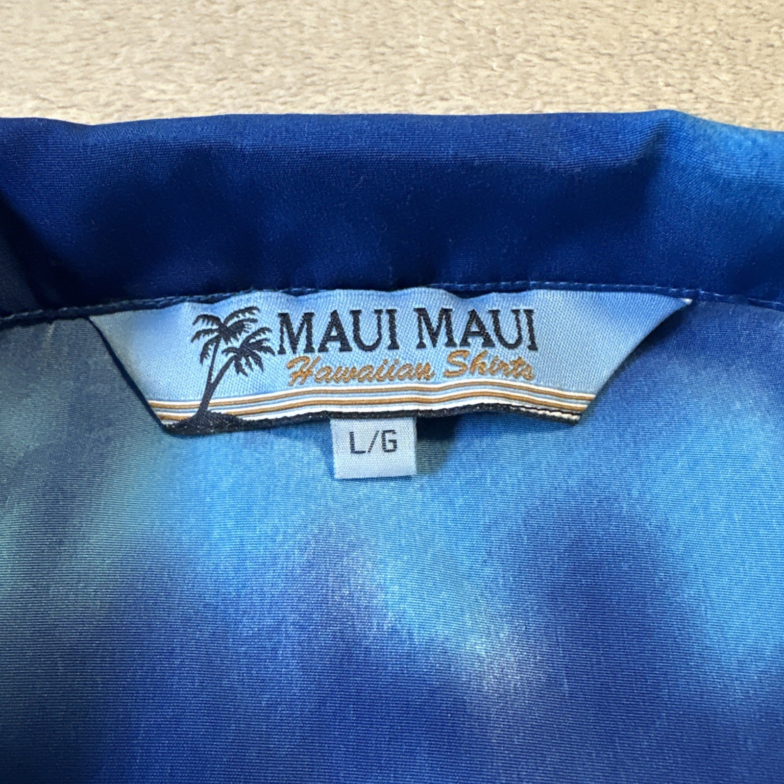 Maui Maui Hawaiian Shirt Large Tropical Sunset Vacation Retro Lu - photo 4