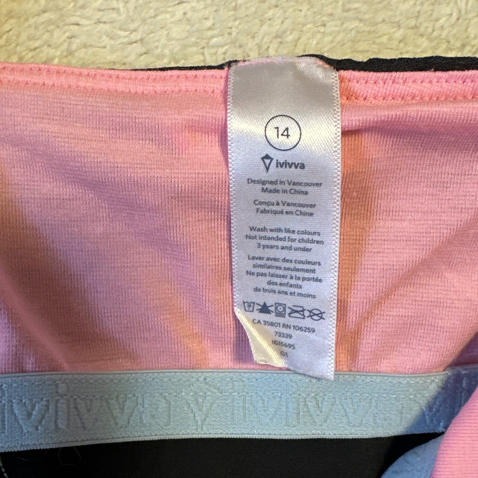 Ivivva by Lululemon Girls Tank Top Size 14 Racerback Built-in Br - photo 2