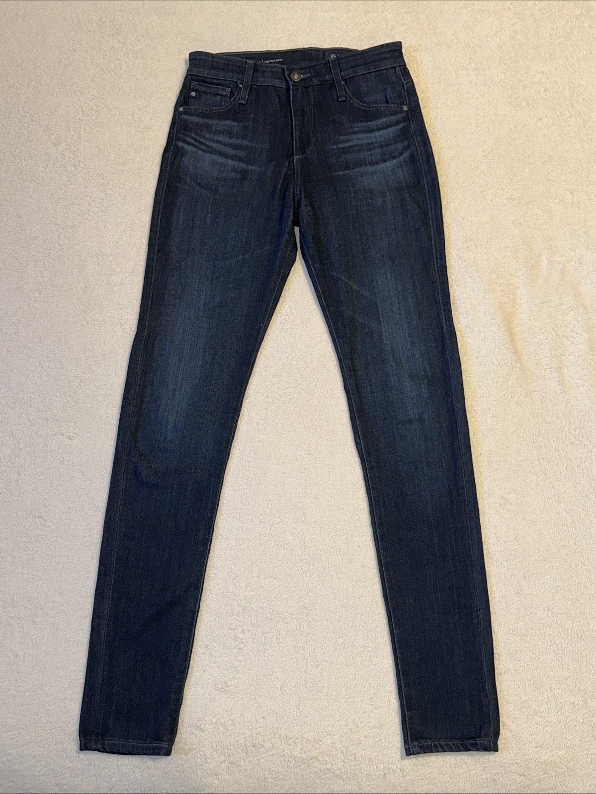 AG Farrah High-Rise Skinny Jeans Women's 25R Dark Wash Stretch D - photo 2