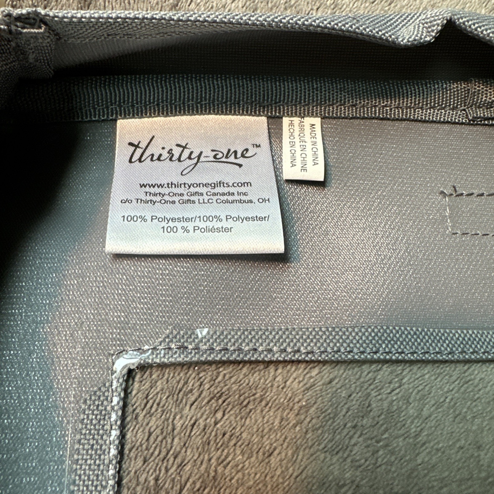 Thirty-One Gifts Large Utility Tote Lid - Grey - photo 3