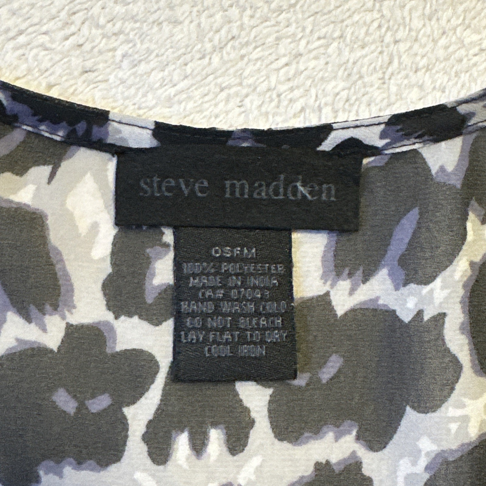 STEVE MADDEN Grey Leopard Print Sheer Kimono Duster OS Cover-Up - photo 3