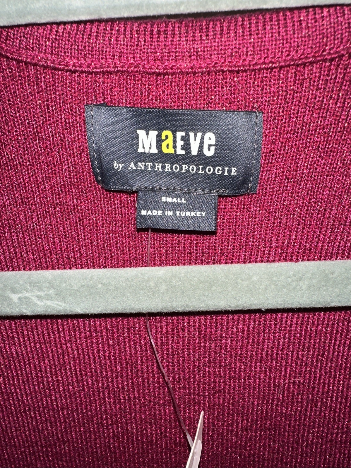 NWT Anthropologie Maeve Square-Neck Bell-Sleeve Sweater Small Pi - photo 3
