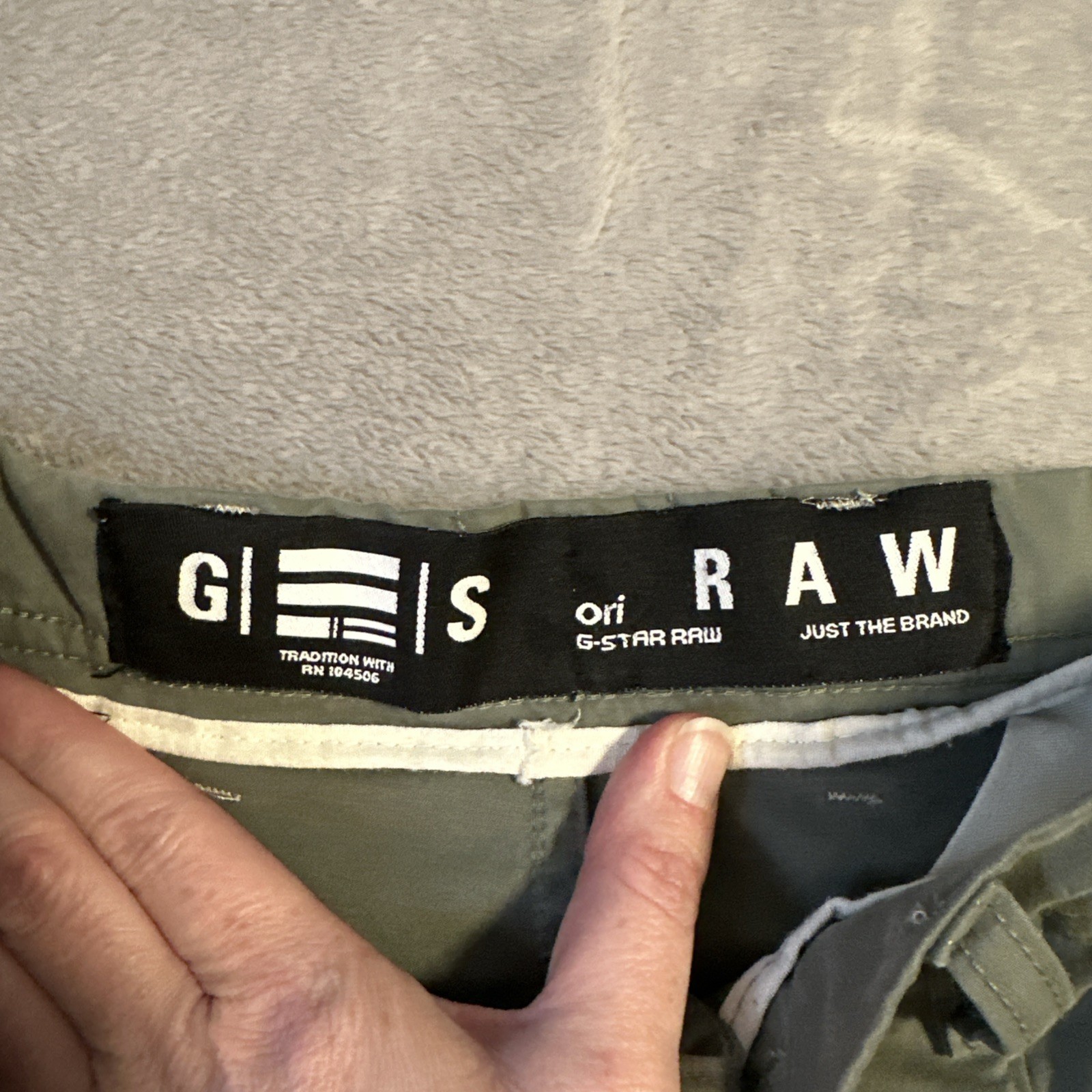 G-Star Raw Cargo 3D Pants Size 30 Button Pocket Army Green - photo 5