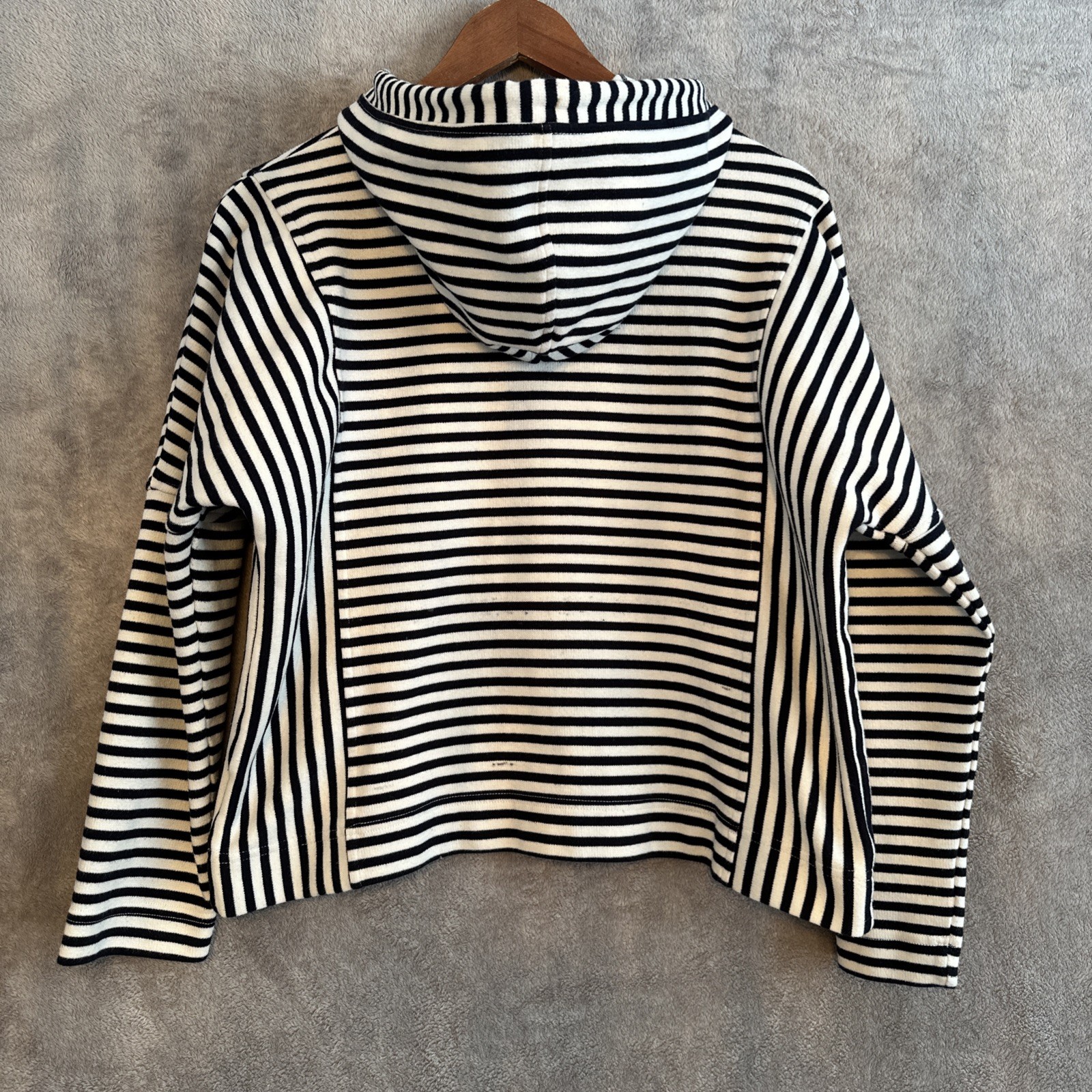 Jane + Delancey Nautical Striped Hoodie Women's XL - photo 3