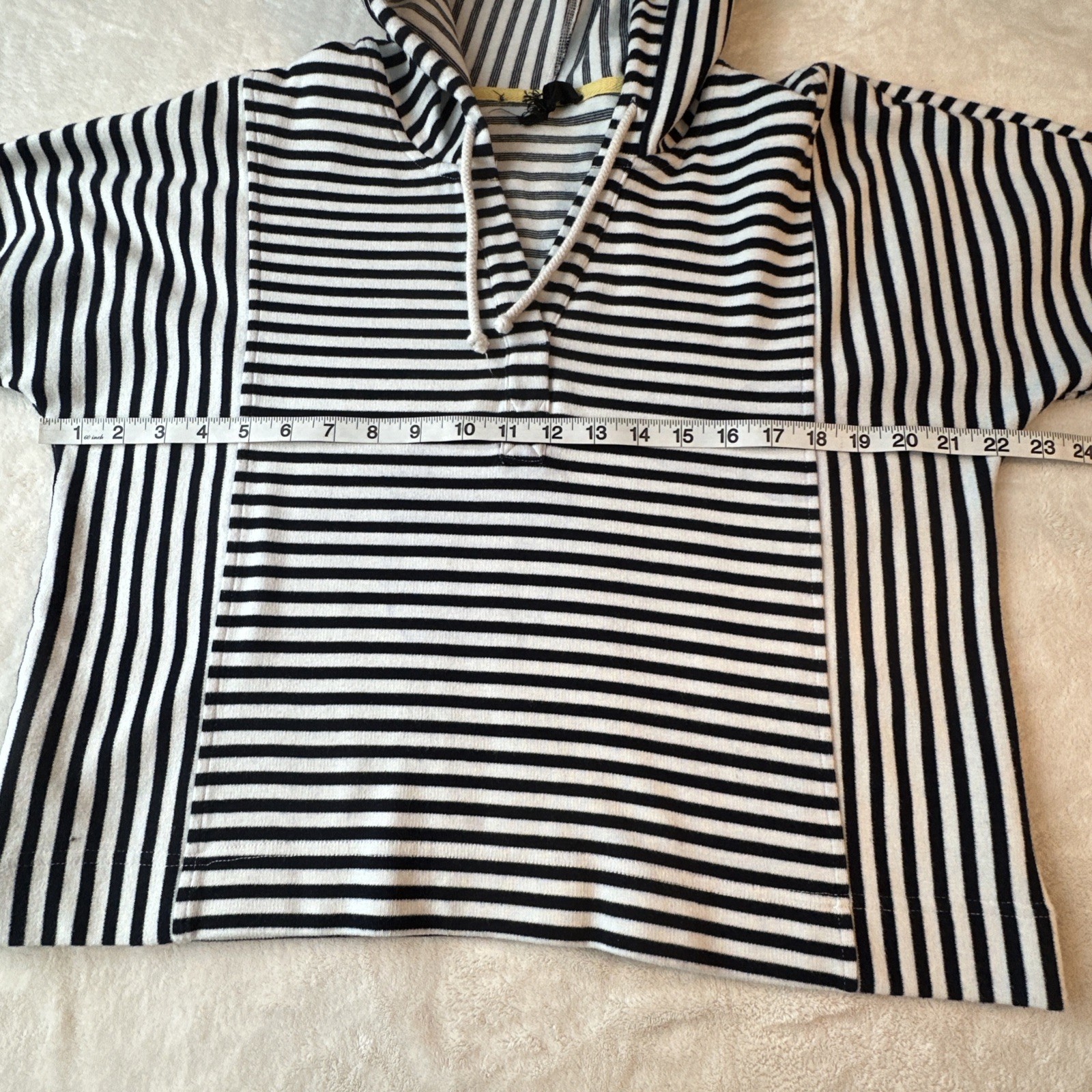 Jane + Delancey Nautical Striped Hoodie Women's XL - photo 5