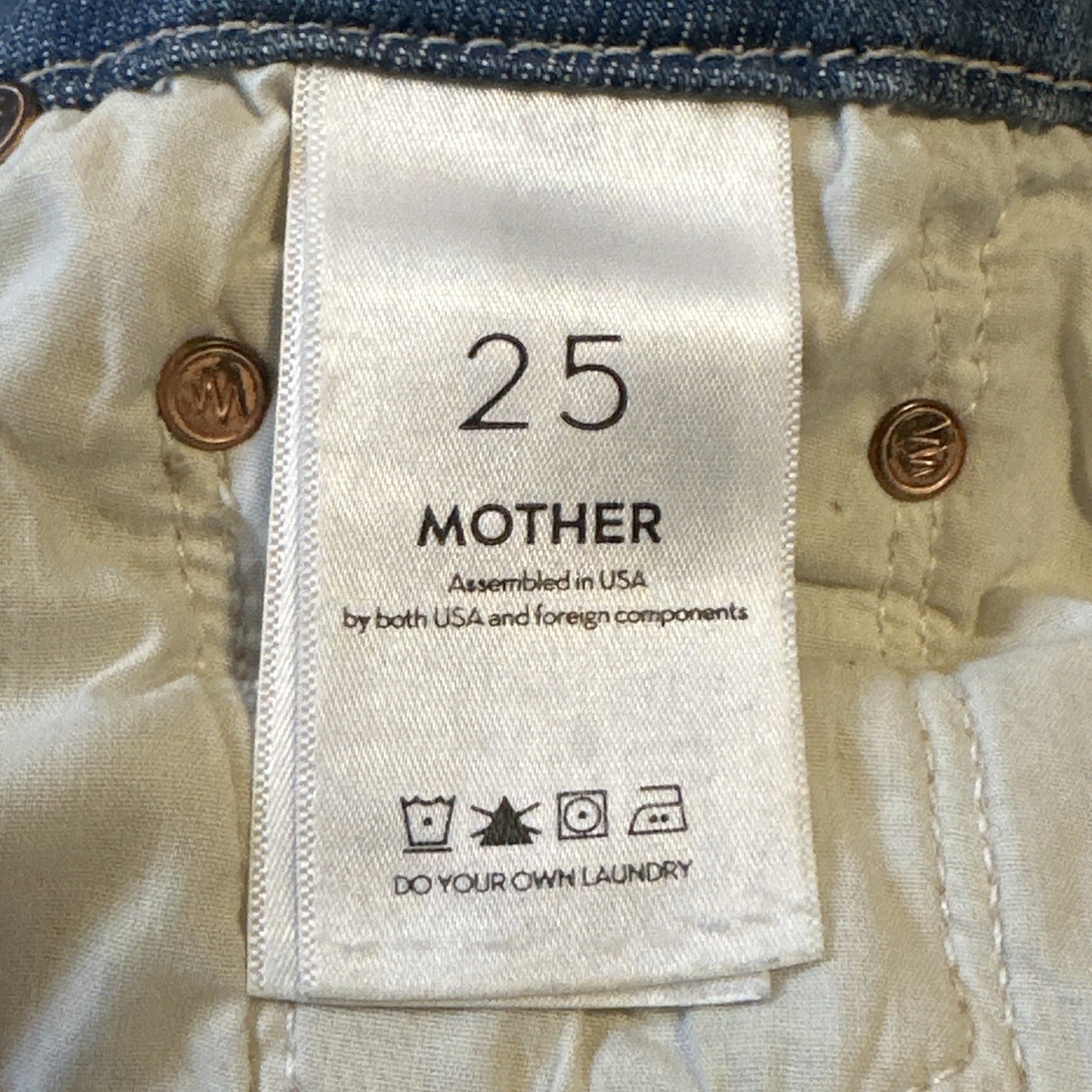 MOTHER The Looker Ankle Fray Skinny Jeans Size 25 - photo 4