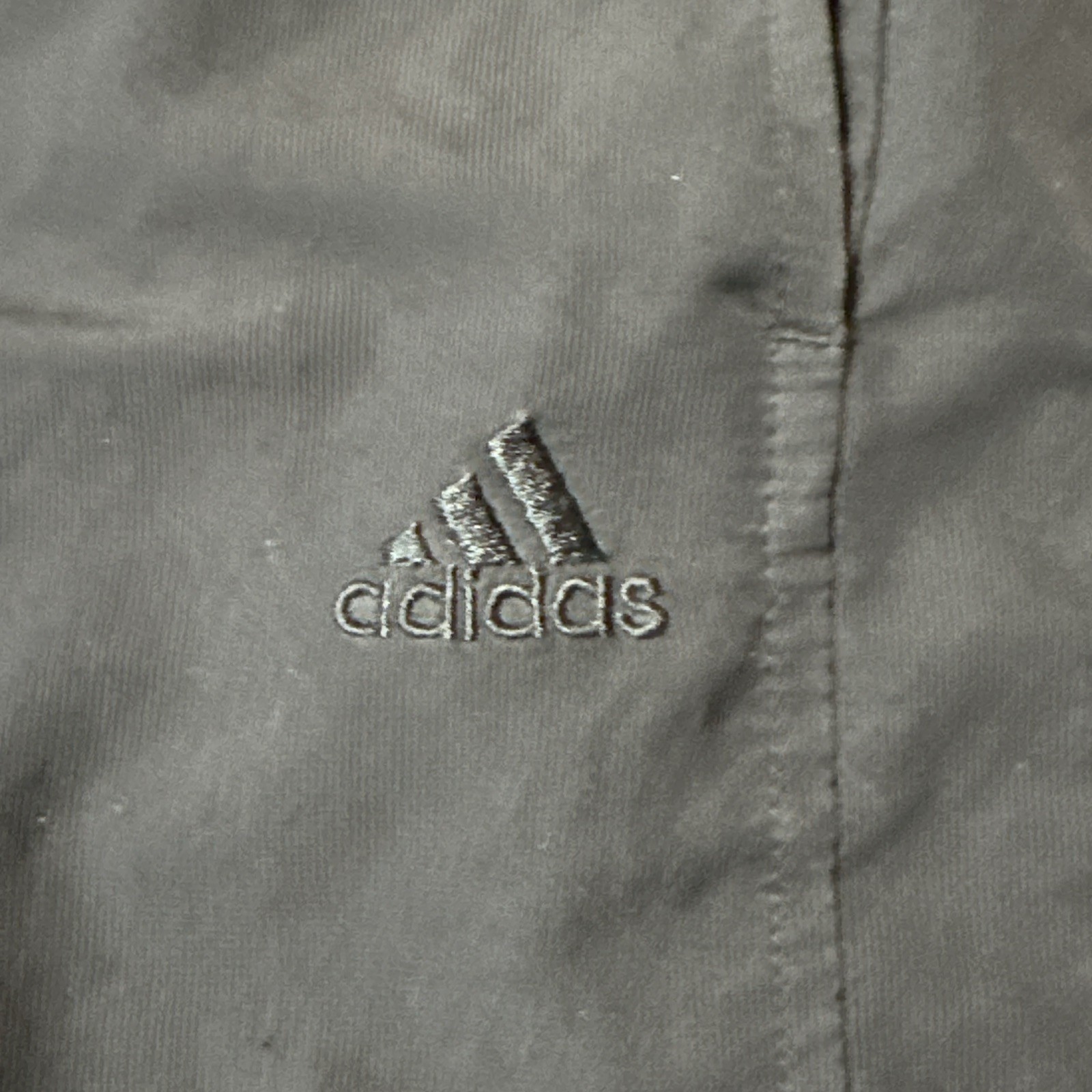 VINTAGE Adidas Pants Mens Medium Black Logo Mesh-Lined Zip Ankle - photo 2