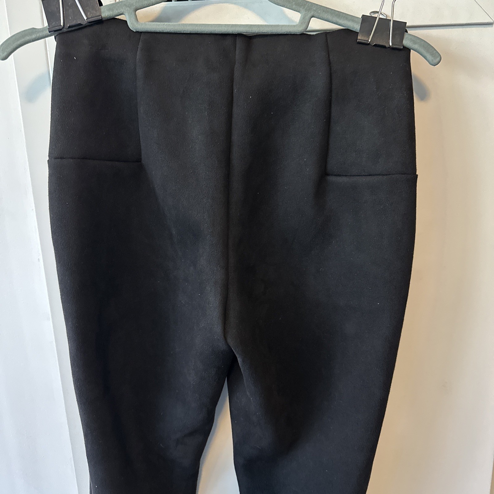 Vero Moda Black High Waisted Faux Suede Leggings XS - photo 3