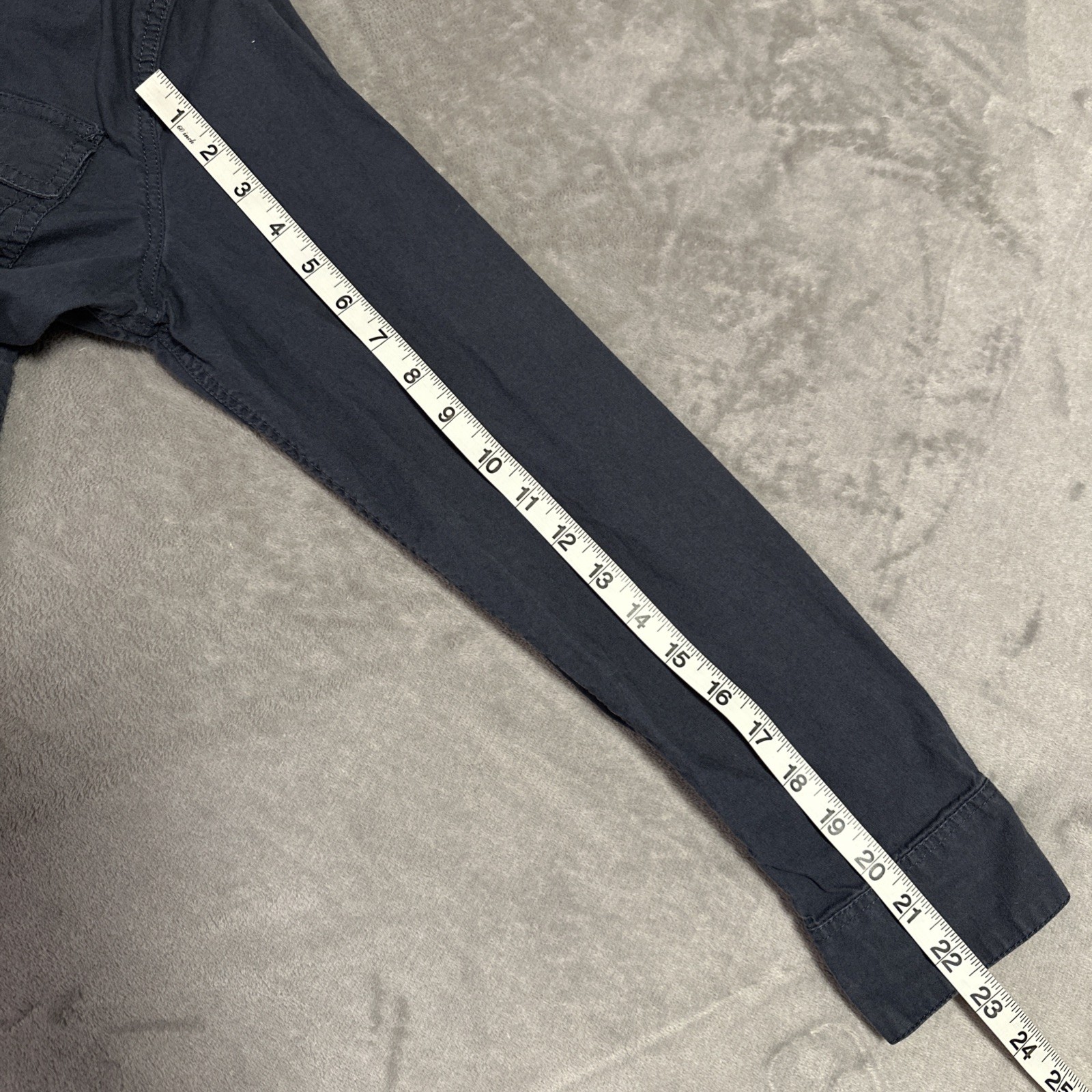 Gap Hooded Shacket - Men's Medium - Blue Lightweight Utility Shi - photo 4