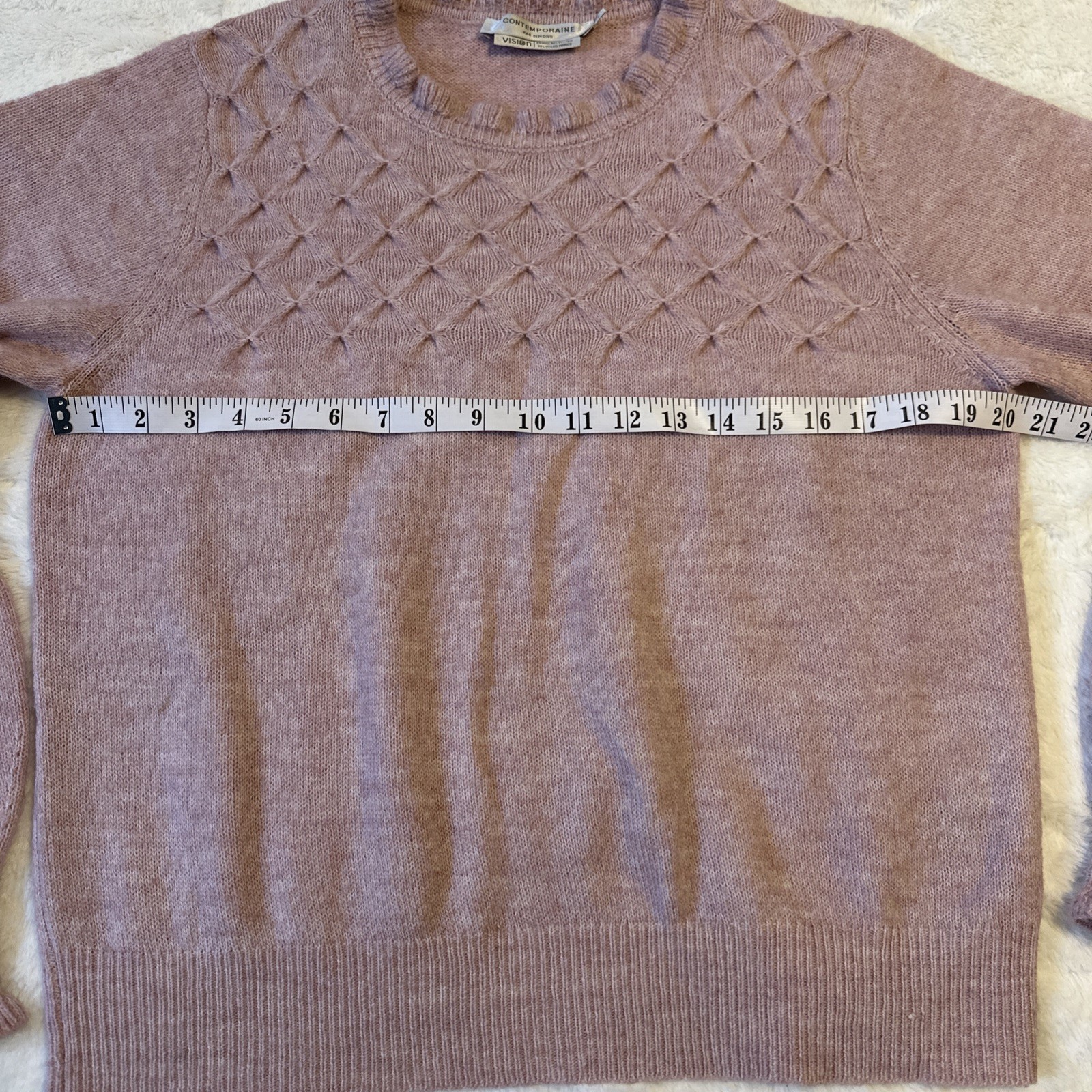 Contemporaine Simons Pink Alpaca Wool Blend Sweater XL - photo 2
