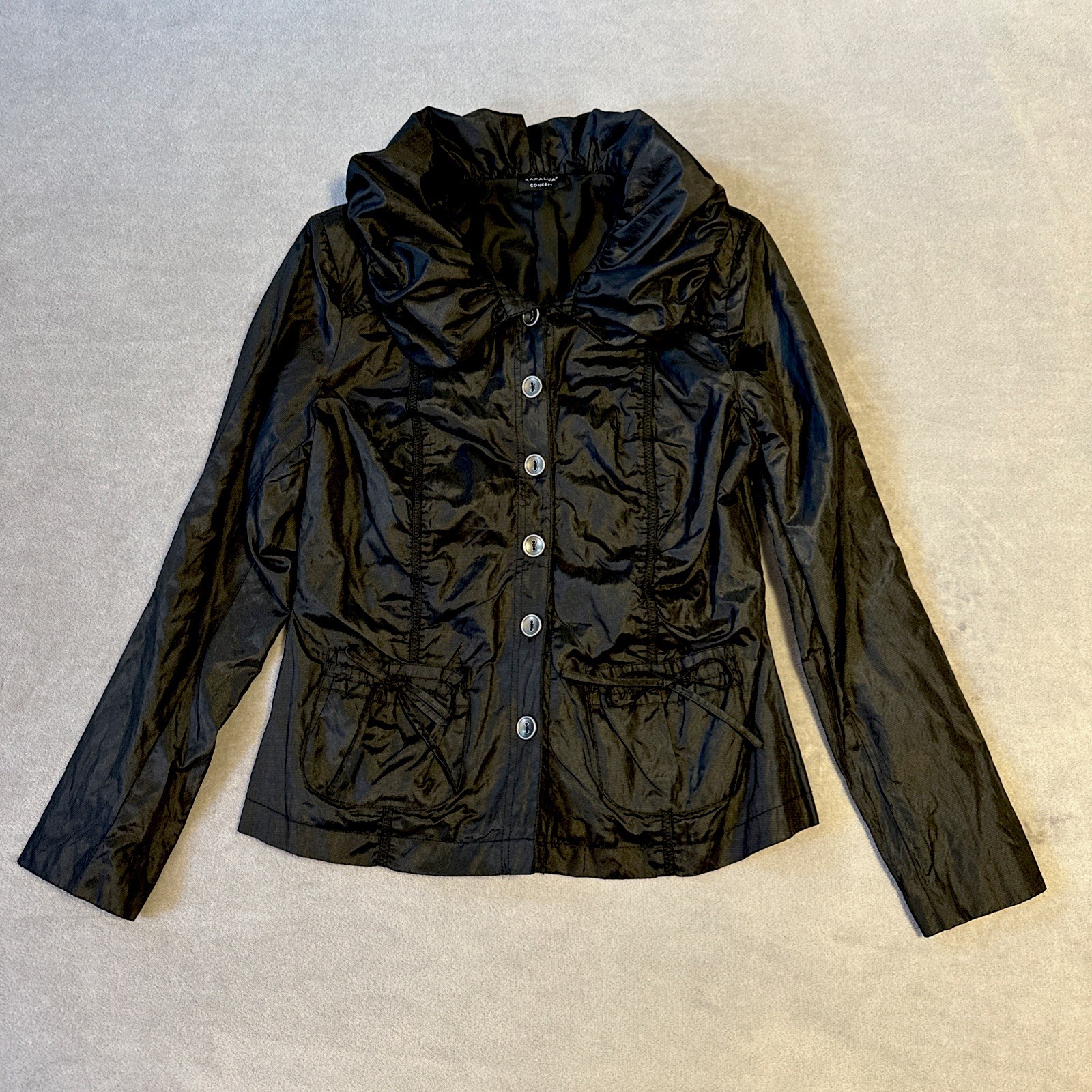 Kapalua Concept Lightweight Jacket Women's Size 8 Black Windbrea