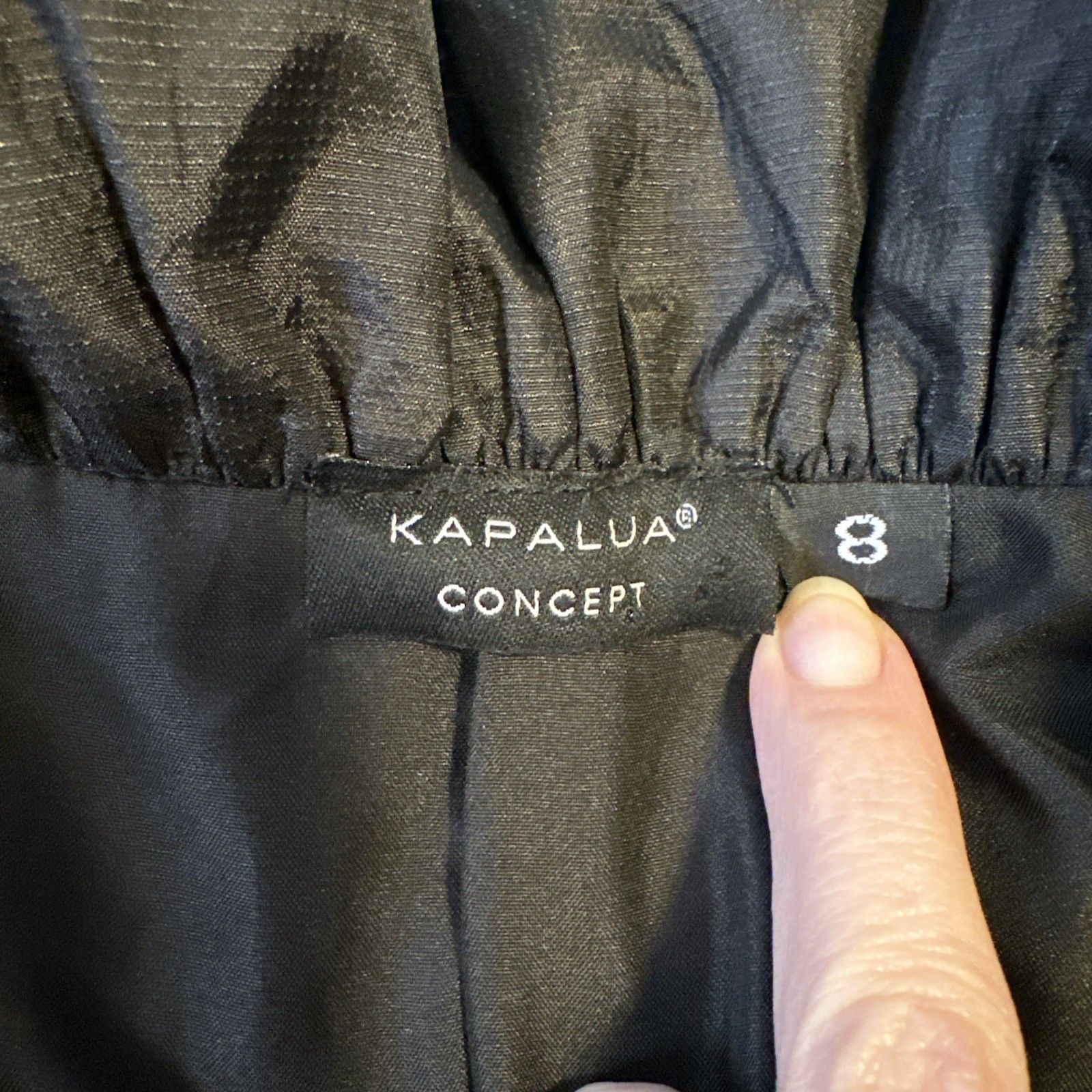 Kapalua Concept Lightweight Jacket Women's Size 8 Black Windbrea - photo 5