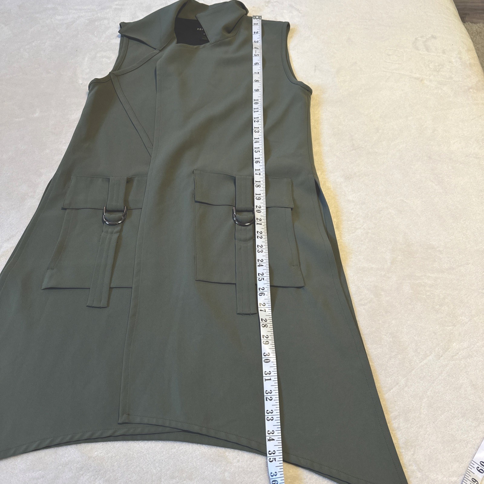 Periphery Olive Green Longline Vest - Small - photo 3