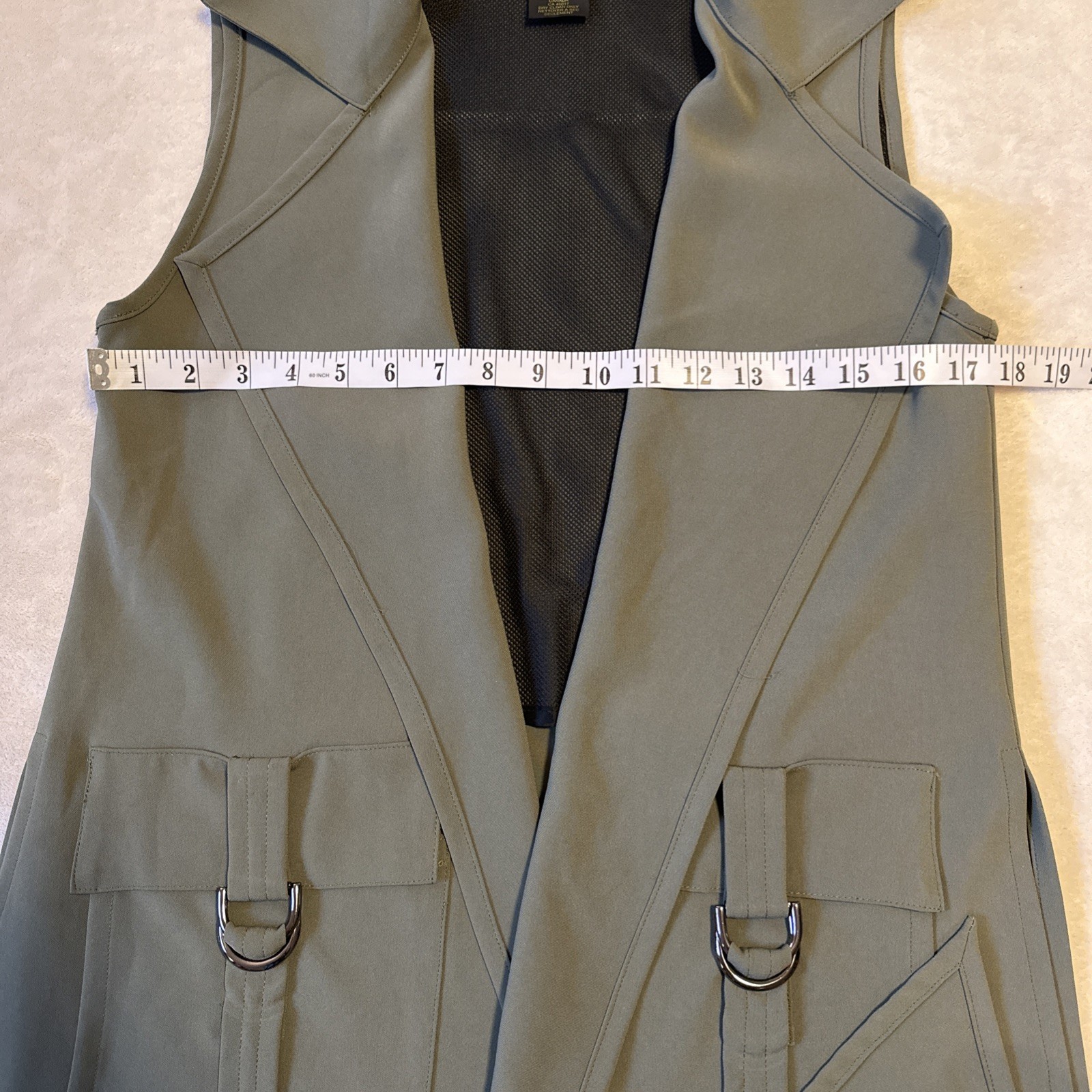 Periphery Olive Green Longline Vest - Small - photo 4