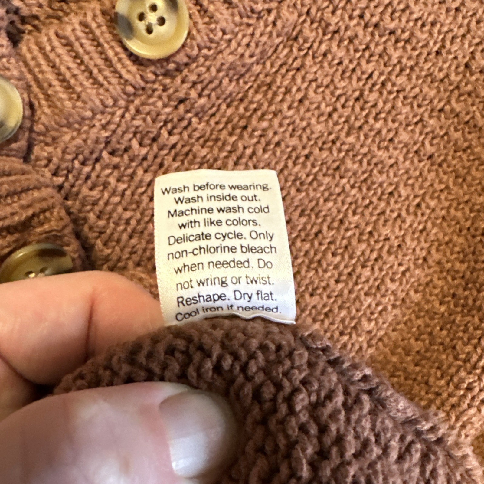 Sonoma Knit Sweater Women's Medium Brown Henley - photo 4