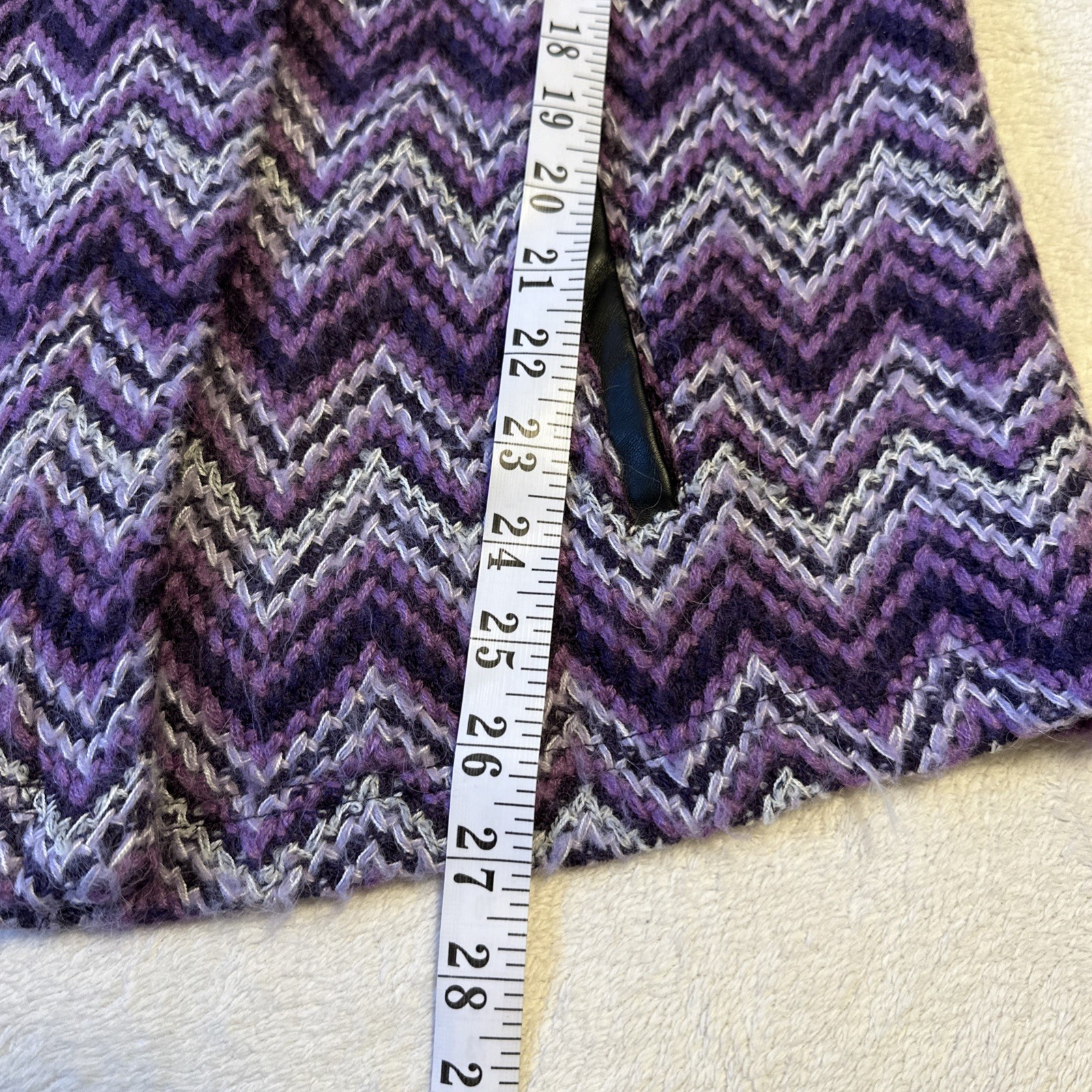 Vintage Missoni Purple Zigzag Knit Vest S - photo 4