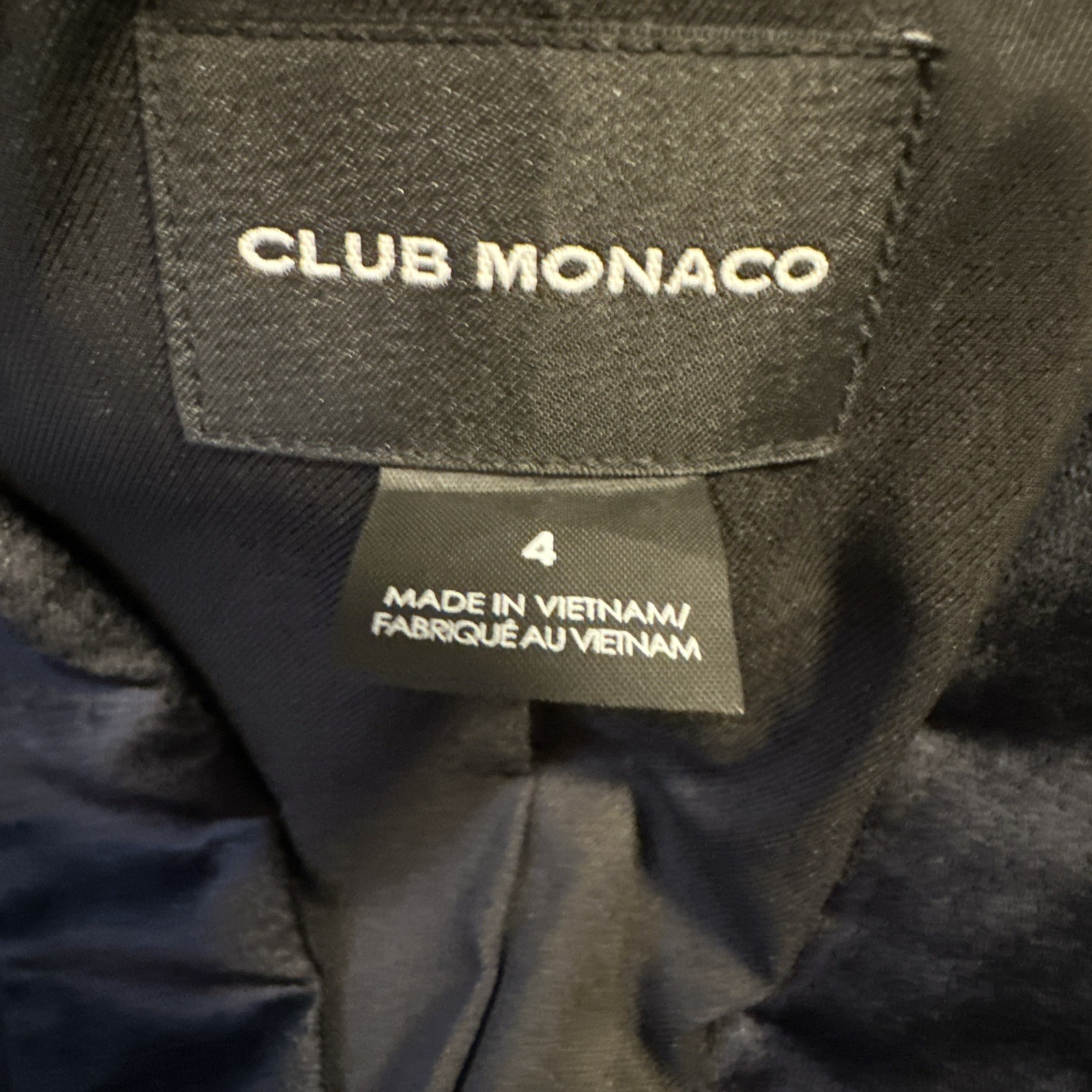 Club Monaco Blue Velvet Blazer Women's 4 - photo 4