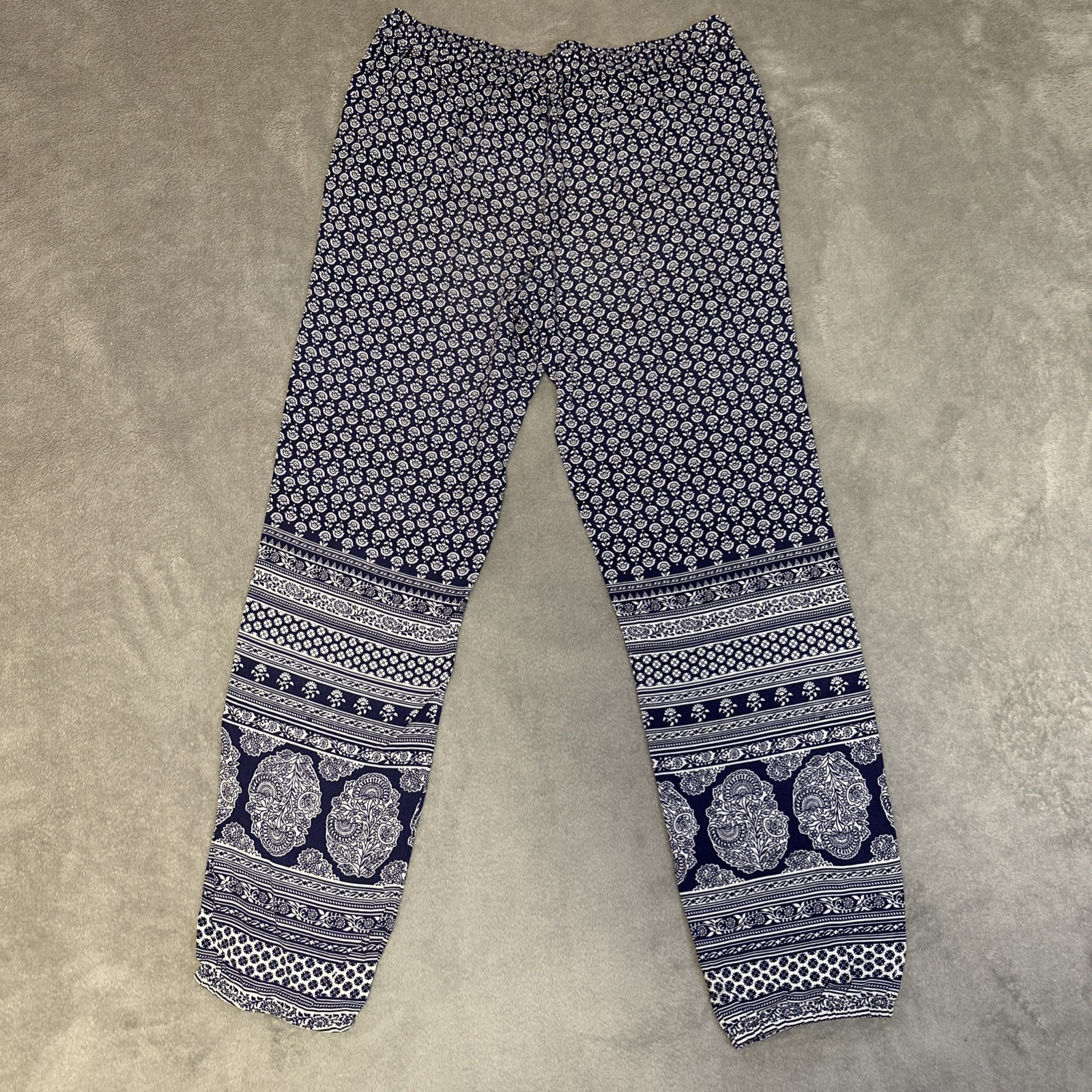 Roxy Women's Small "Sweet Sea" Beach Pants - Blue Floral Harem - photo 2