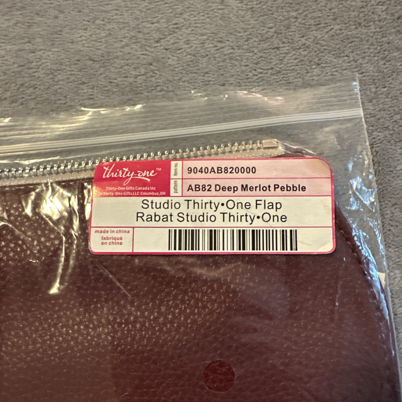 Studio Thirty-One Purse Flap Merlot Pebble Maroon Compass - photo 2